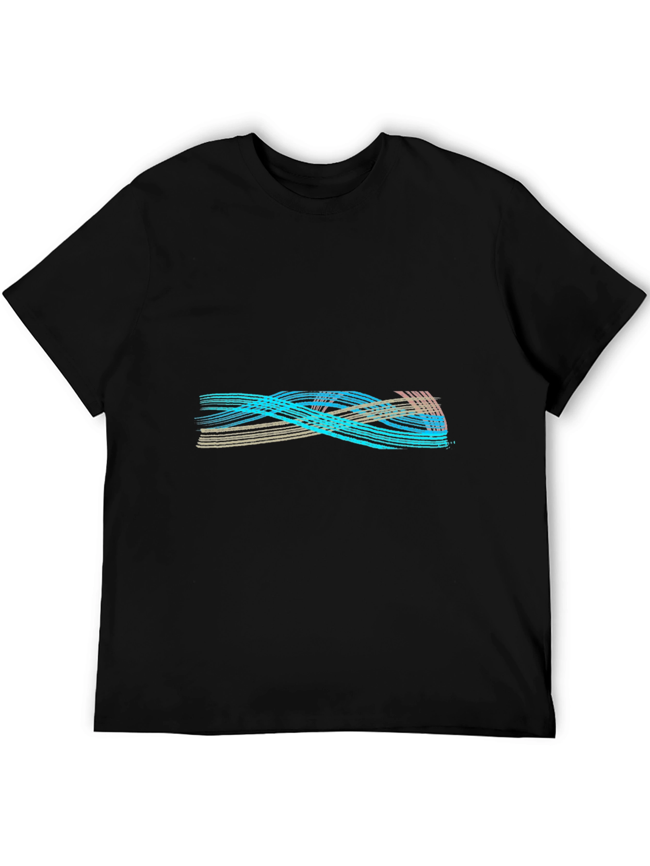 Abstract Lines Graphic Tee - Casual Comfort