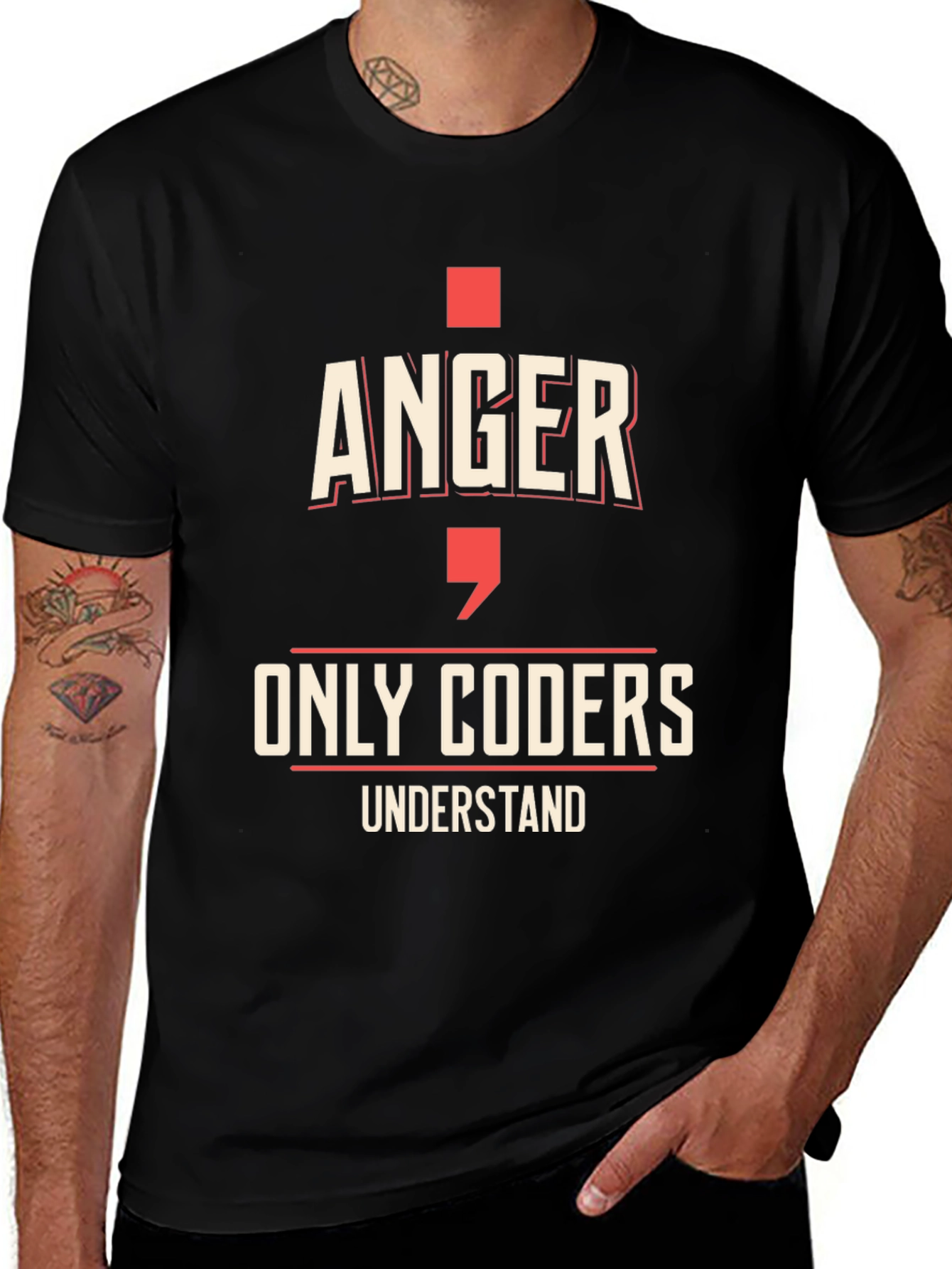 Coder Humor T-Shirt - Anger Only Coders Understand