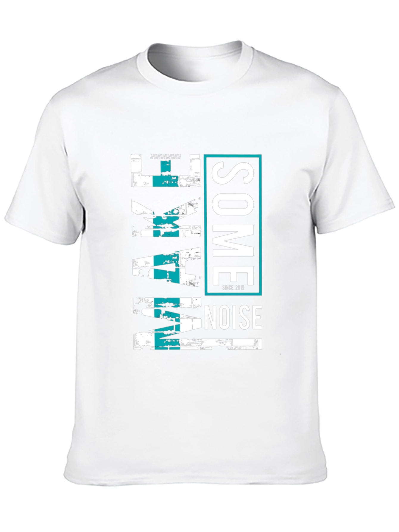 Make Some Noise Graphic Tee - Black Casual T-Shirt