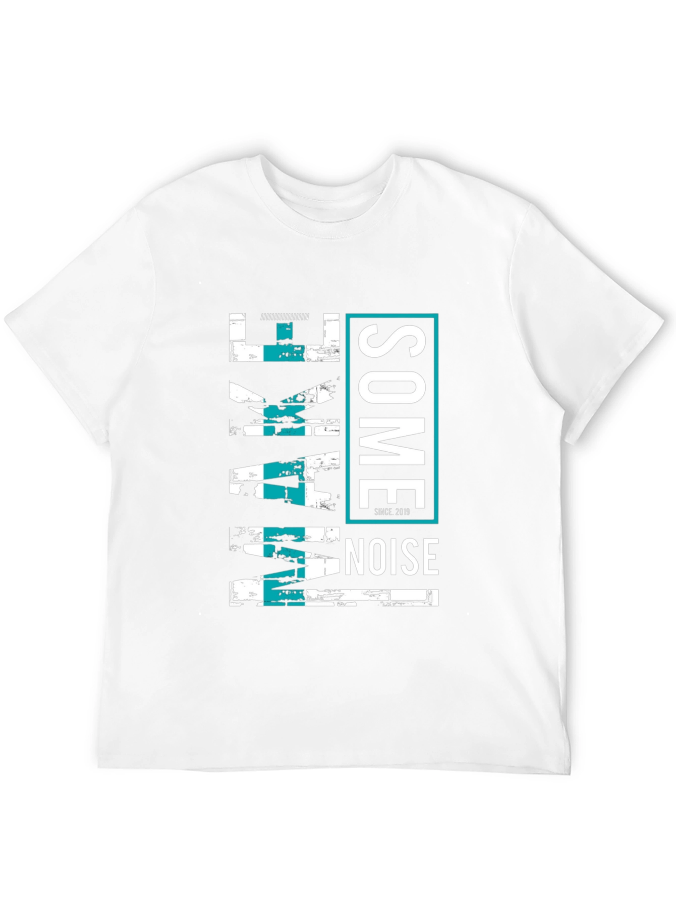Make Some Noise Graphic Tee - Black Casual T-Shirt