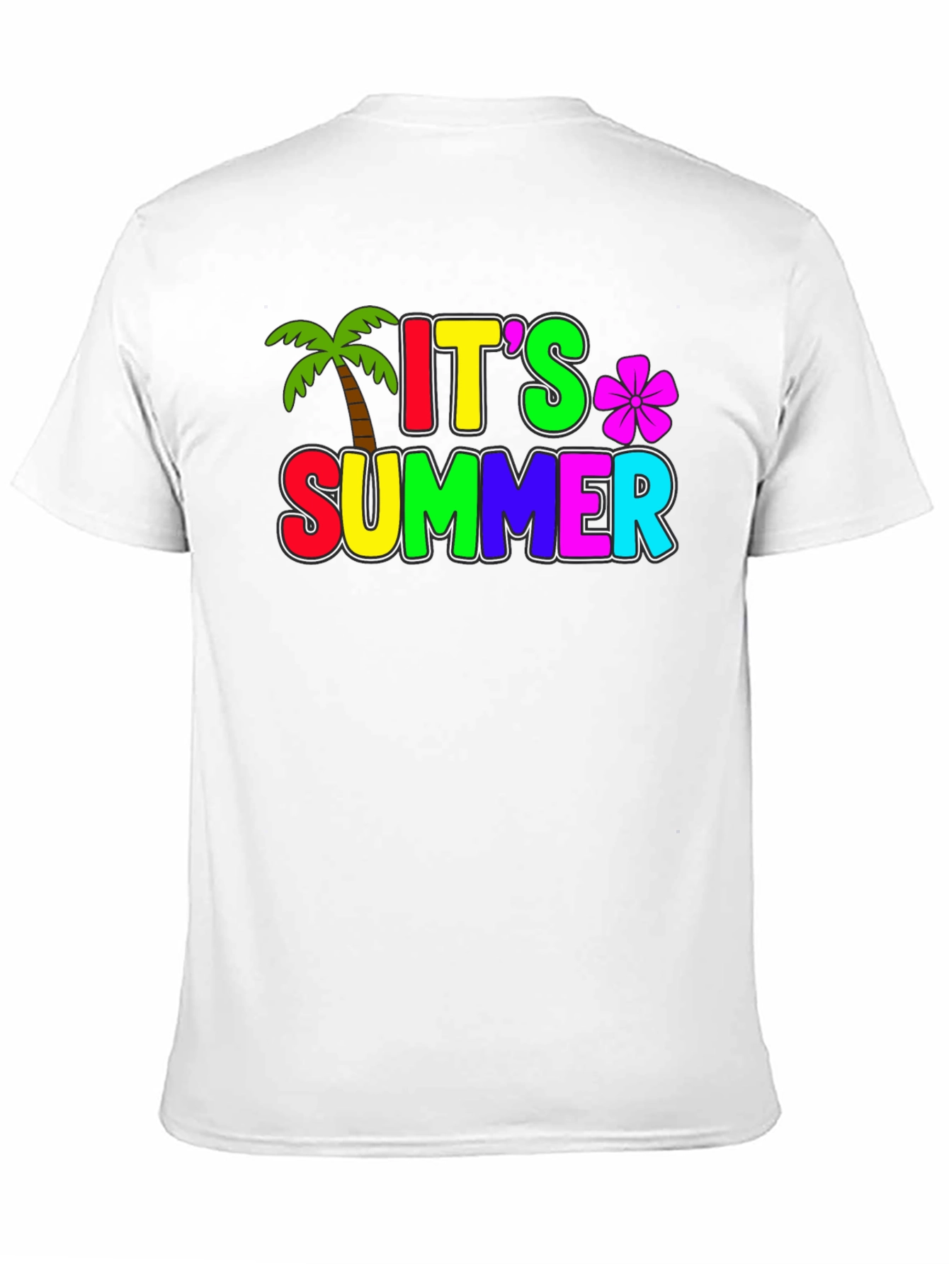 Its Summer Black T-Shirt
