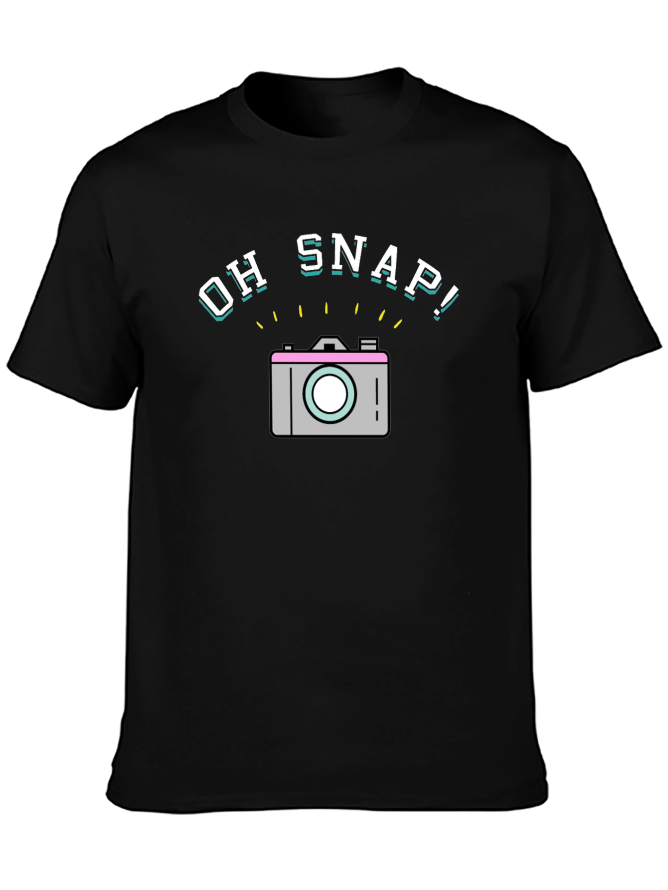 Oh Snap! Graphic T-Shirt - Trendy Camera Design