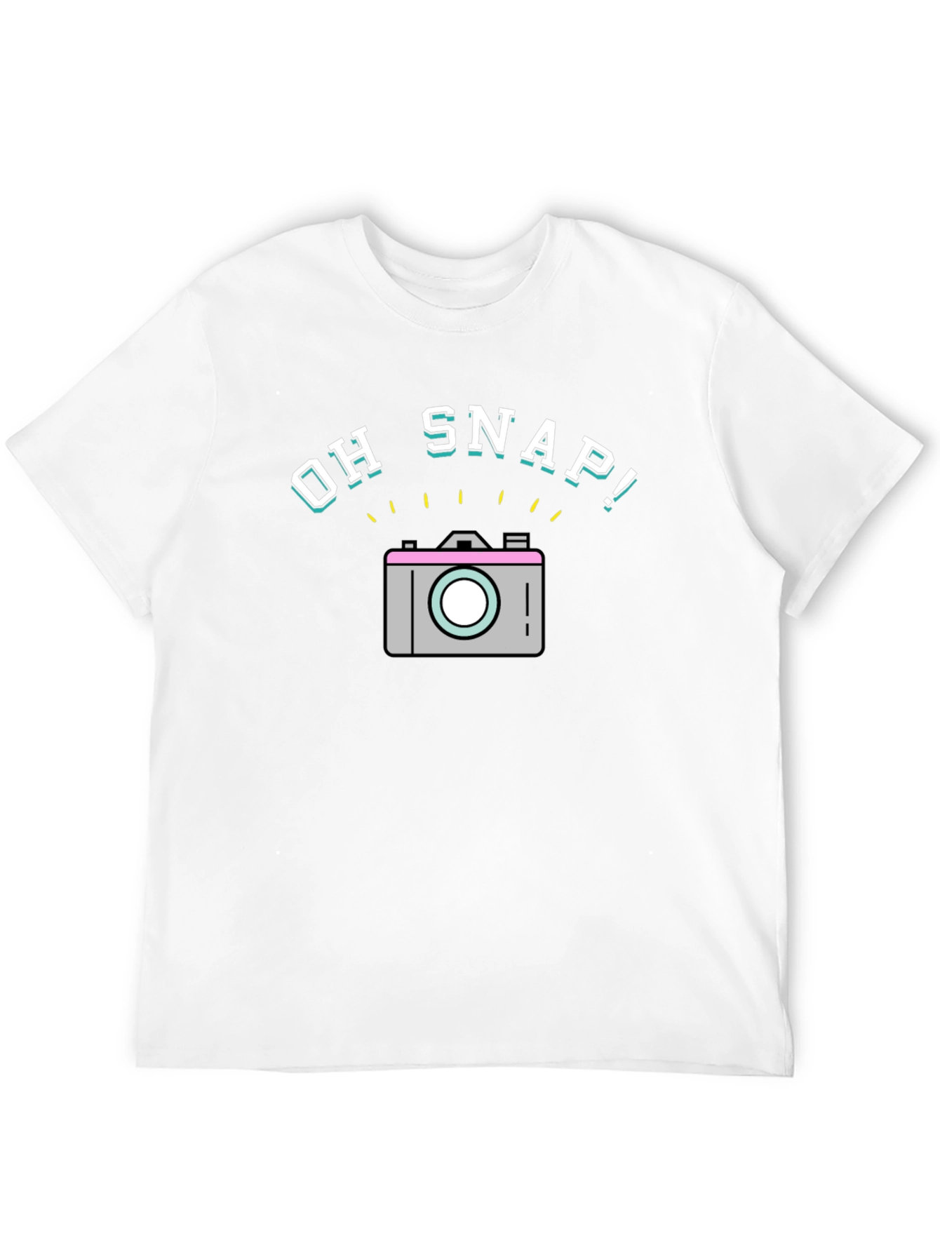 Oh Snap! Graphic T-Shirt - Trendy Camera Design