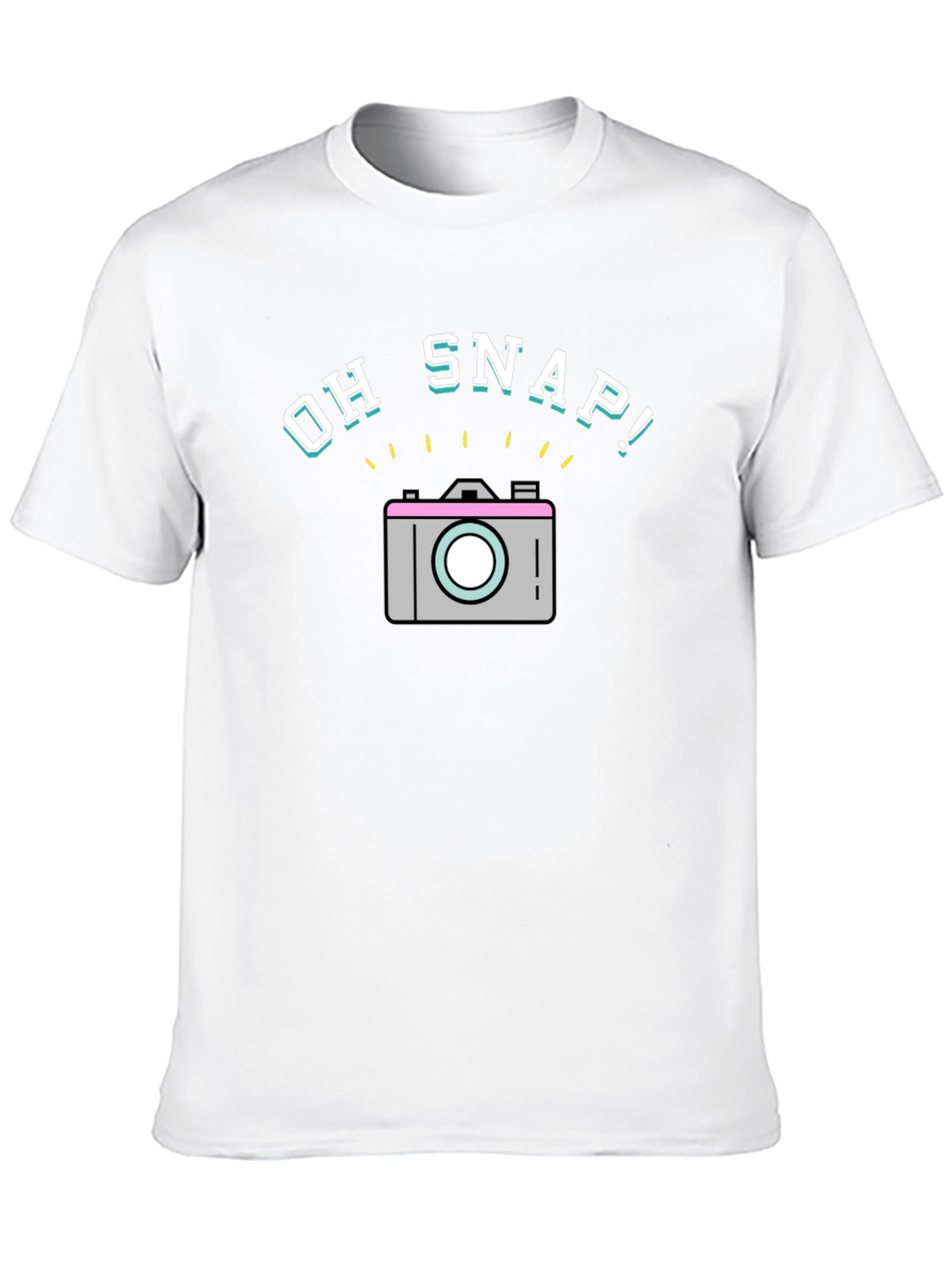 Oh Snap! Graphic T-Shirt - Trendy Camera Design