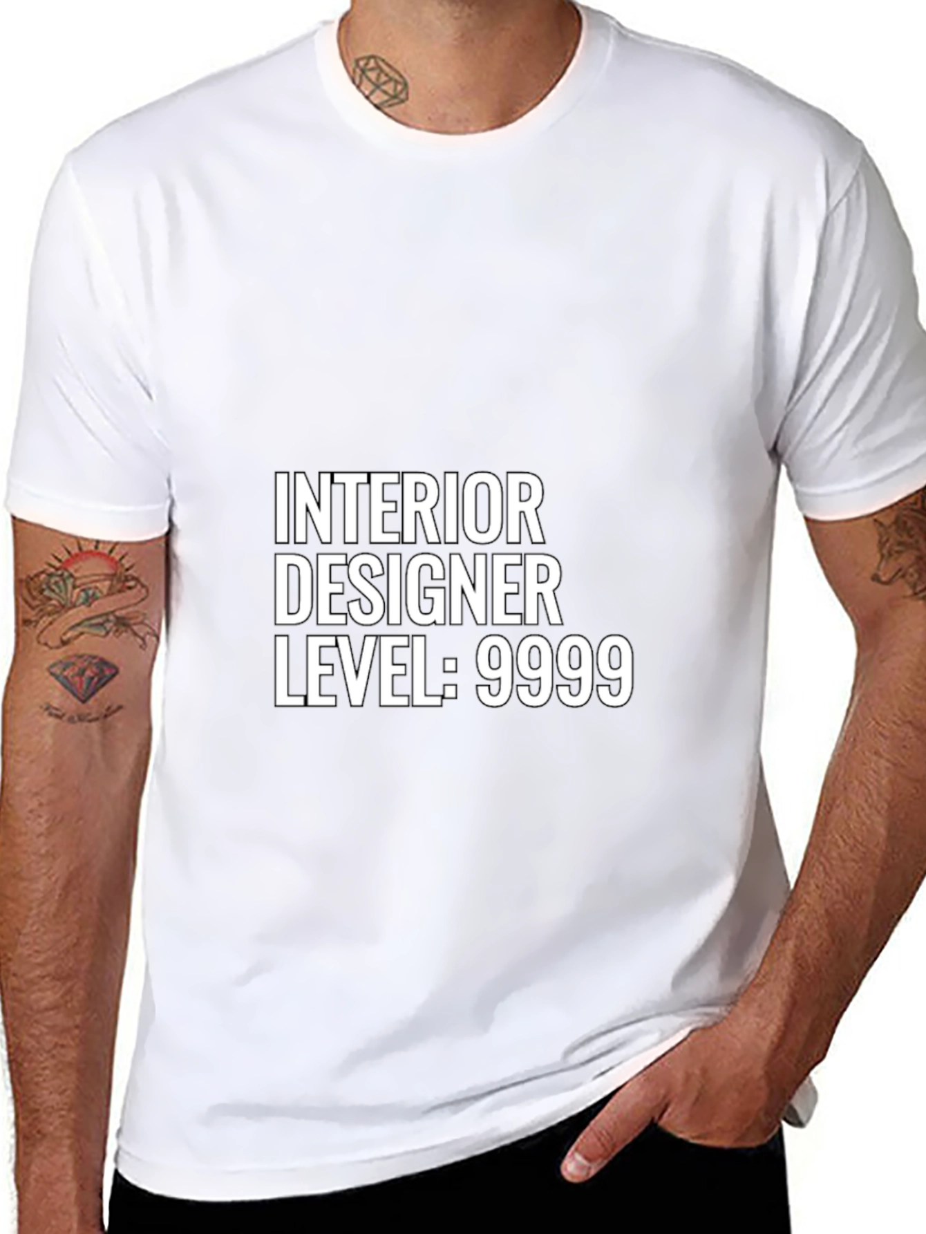 Interior Designer Level 9999 Black T-Shirt