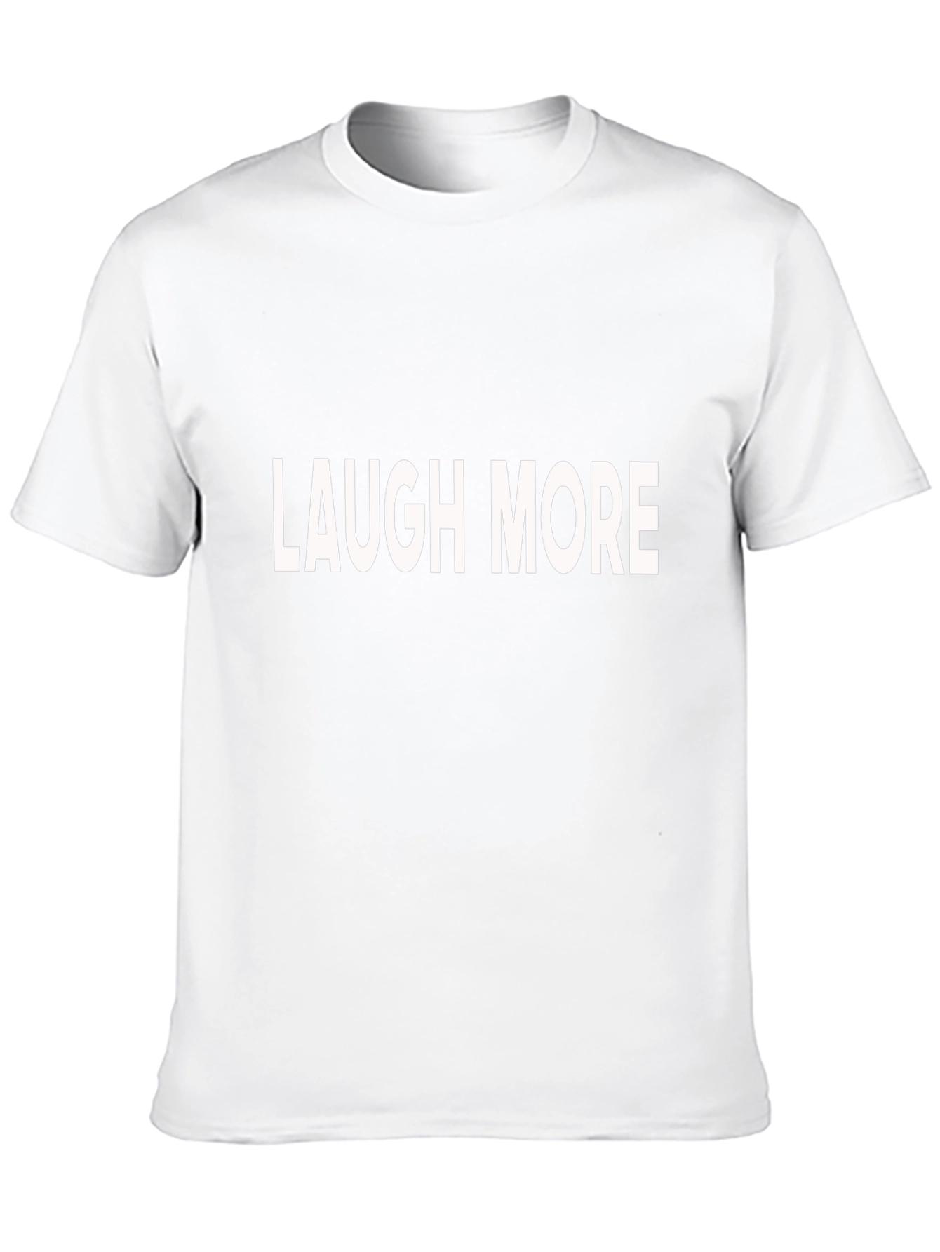 Laugh More Black Graphic T-Shirt