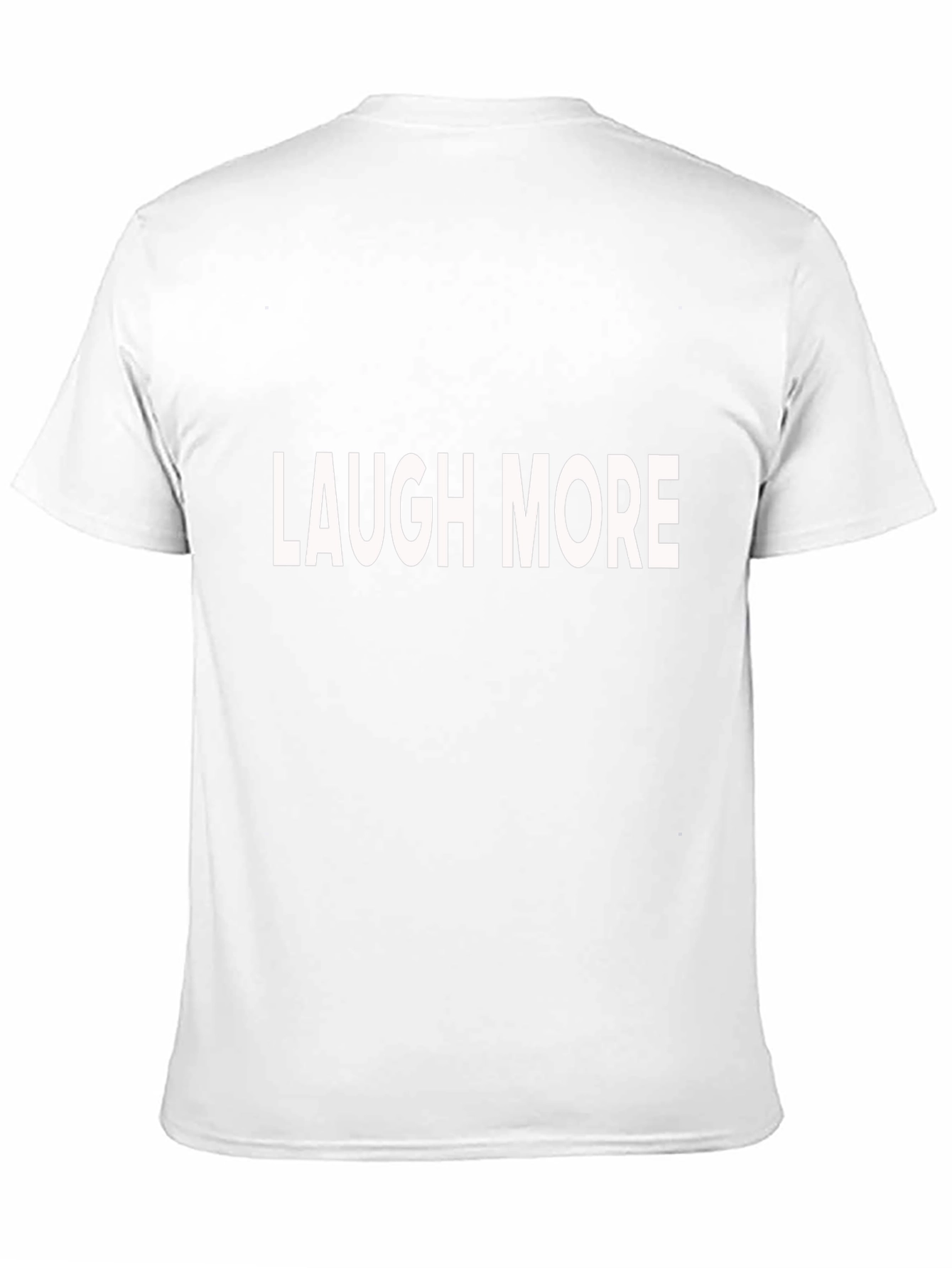 Laugh More Black Graphic T-Shirt