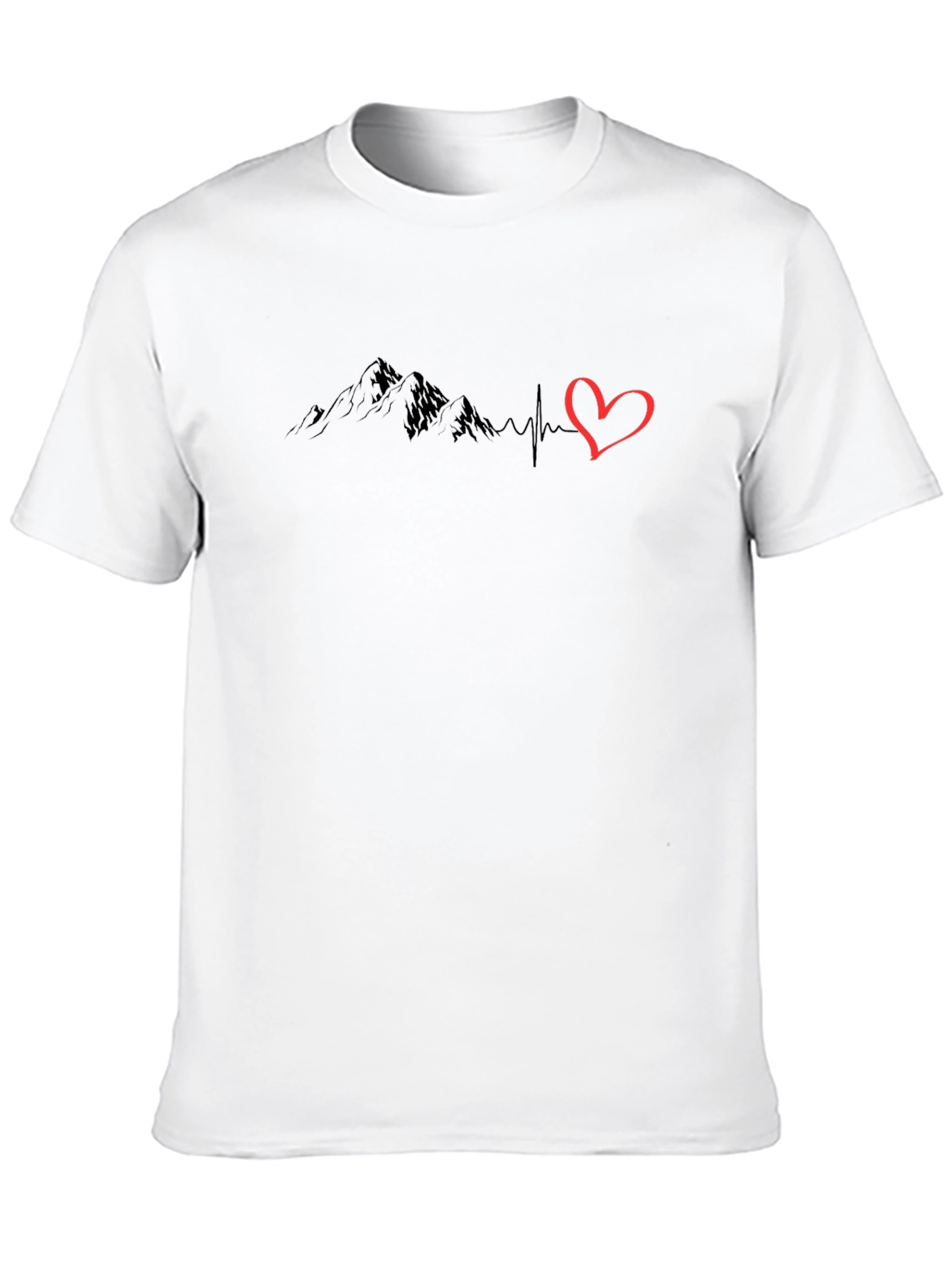 Mountain Heartbeat Graphic T-Shirt - Adventure Ready!