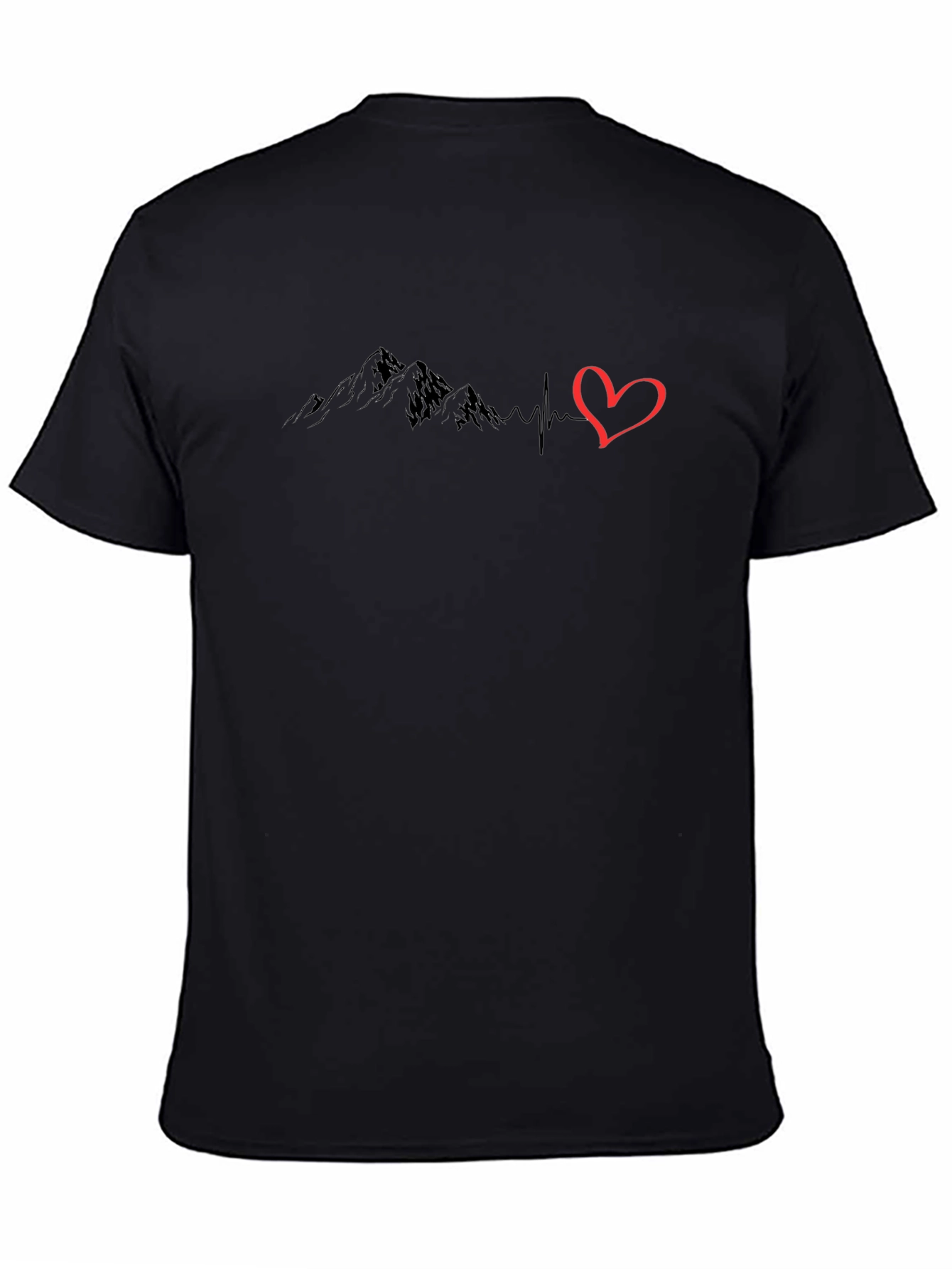 Mountain Heartbeat Graphic T-Shirt - Adventure Ready!