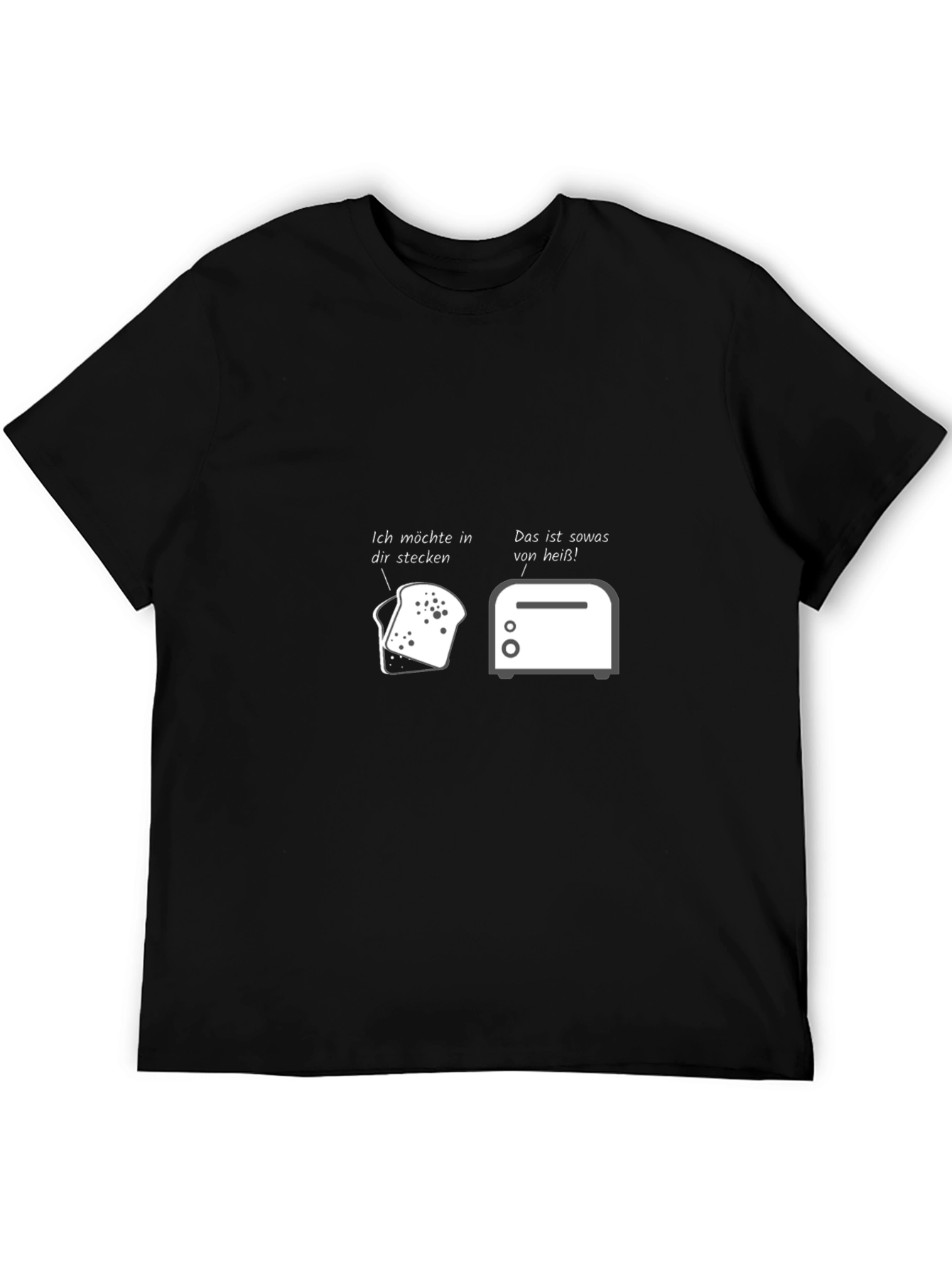 Humorous Toast & Toaster Graphic T-Shirt