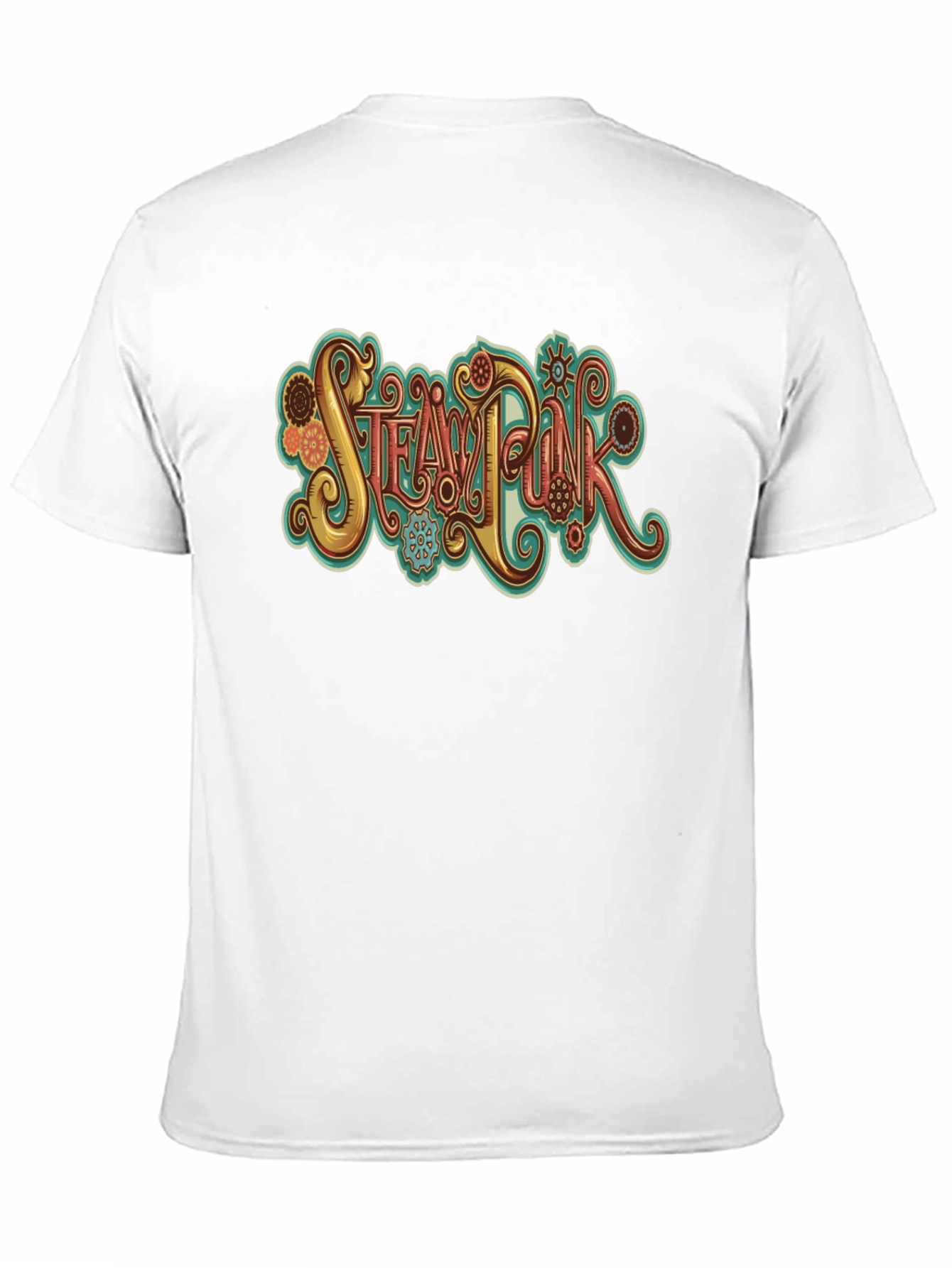 Steampunk Graphic Tee - Black Cotton T-Shirt
