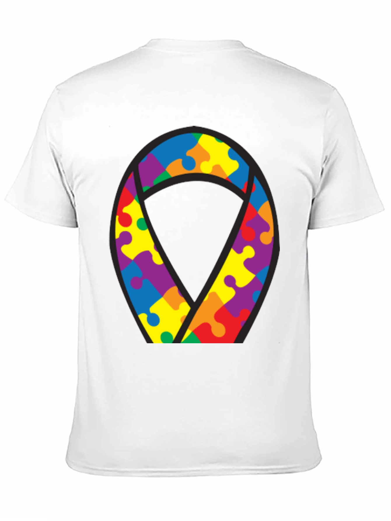 Autism Awareness Puzzle Ribbon T-Shirt