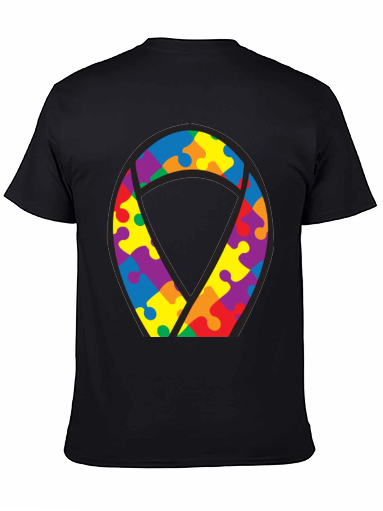 Autism Awareness Puzzle Ribbon T-Shirt