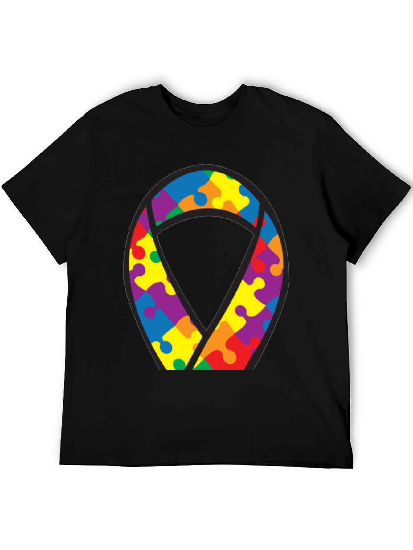 Autism Awareness Puzzle Ribbon T-Shirt