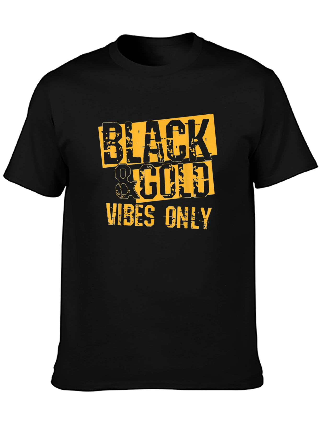 Black & Gold Vibes Only Graphic Tee