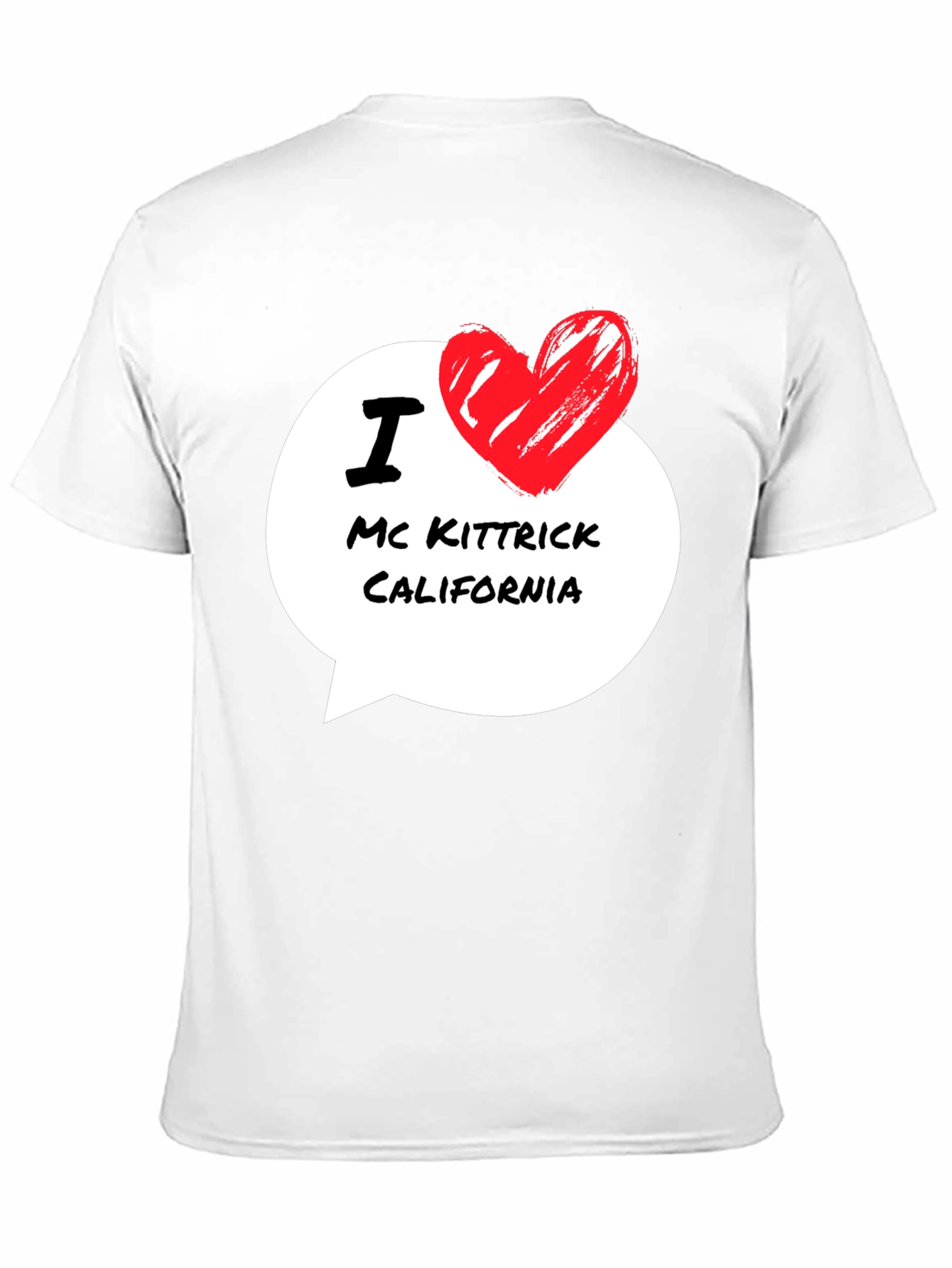 I Love Mc Kittrick California Black T-Shirt