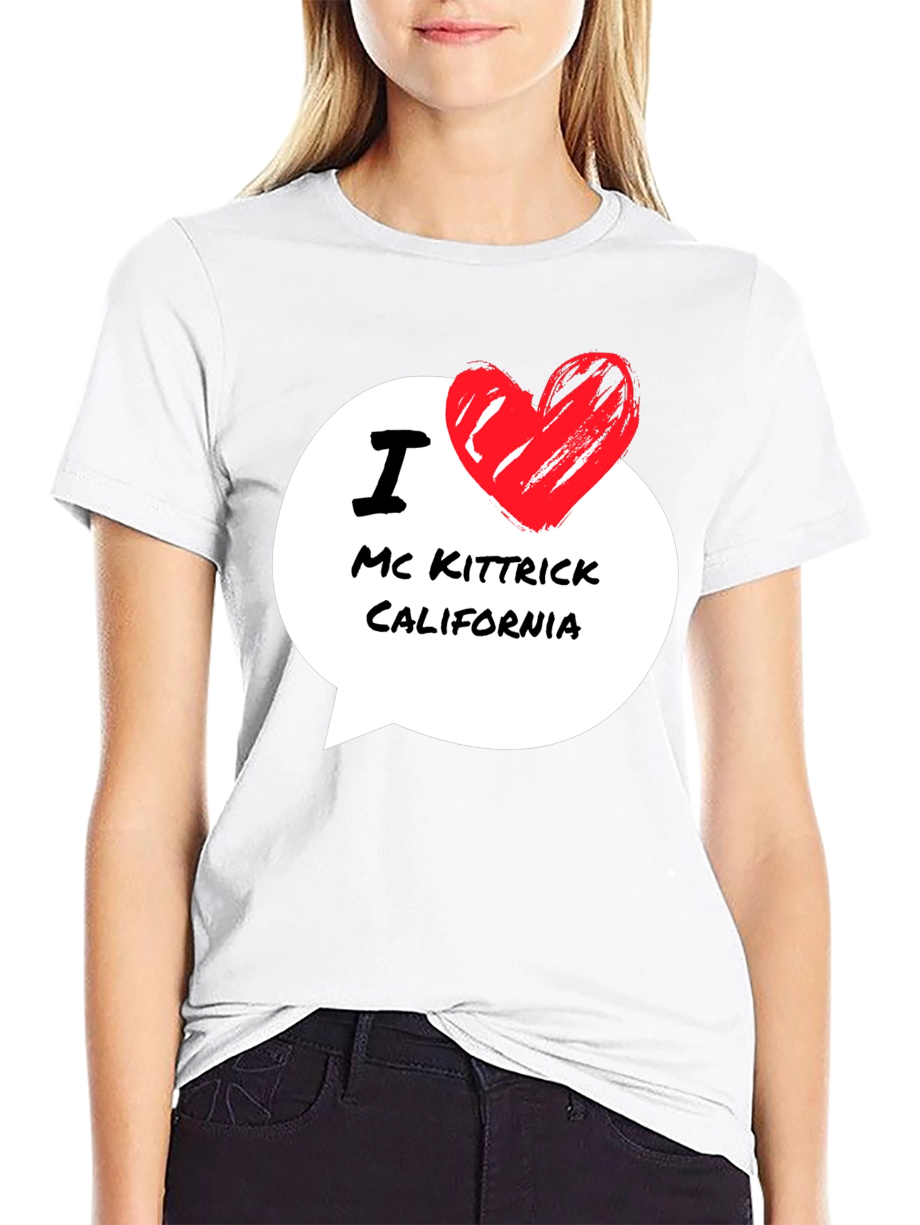 I Love Mc Kittrick California Black T-Shirt