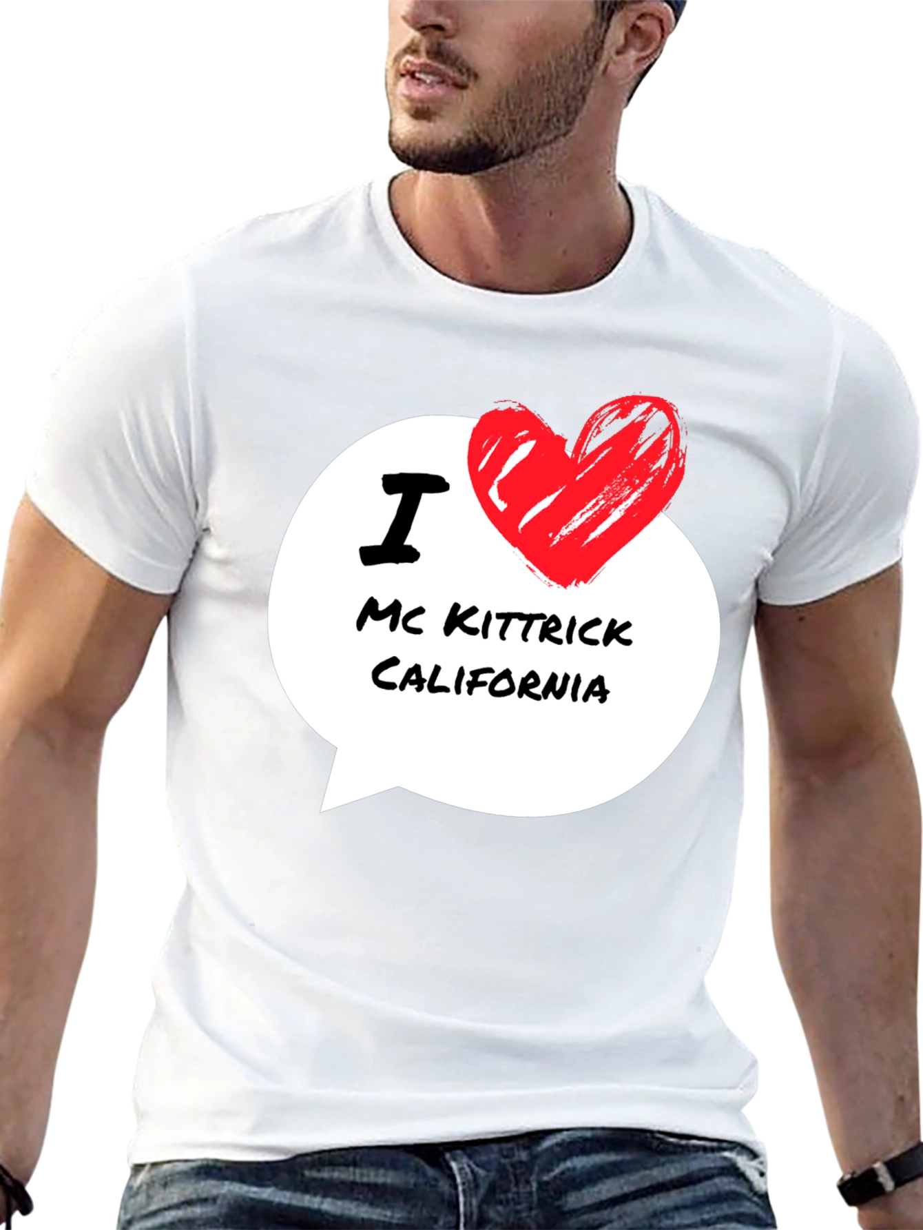 I Love Mc Kittrick California Black T-Shirt