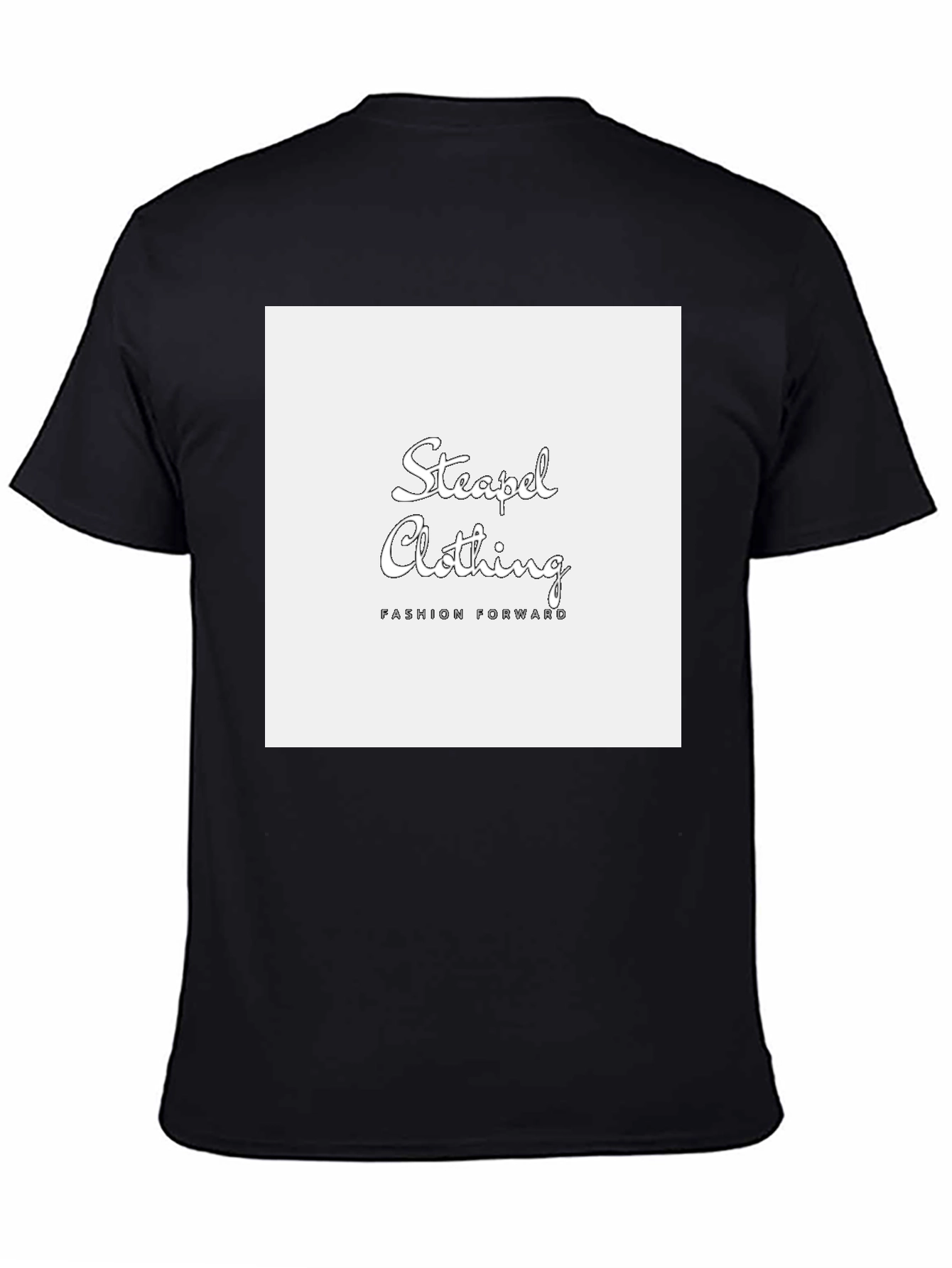 Stylish Black Graphic Tee - Steaped Clothing Fashion