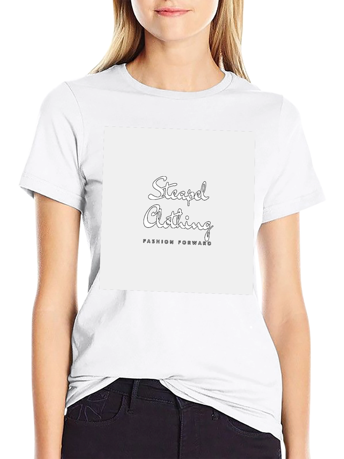 Stylish Black Graphic Tee - Steaped Clothing Fashion
