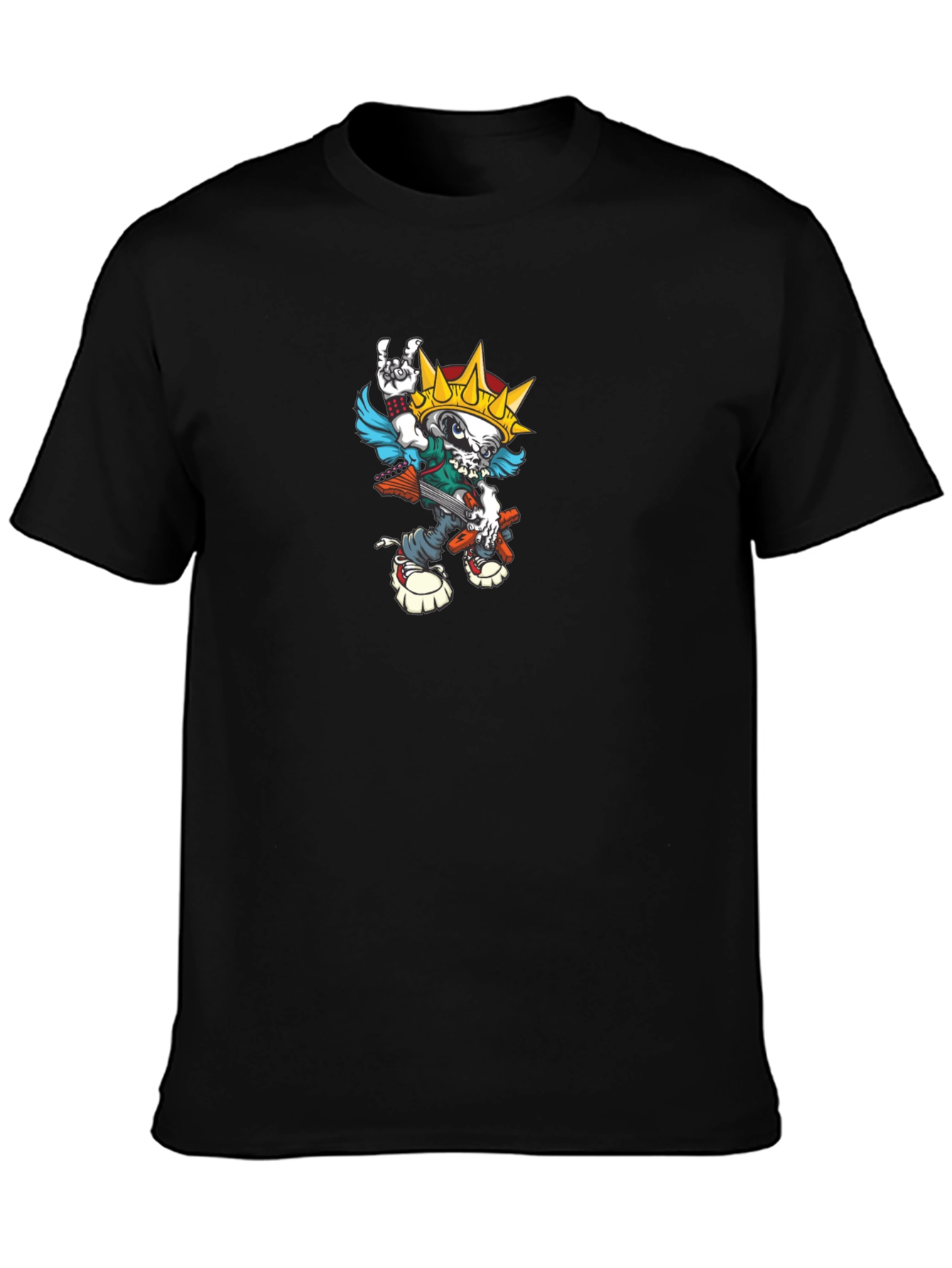 Skull King Graphic T-Shirt - Black Cotton Tee