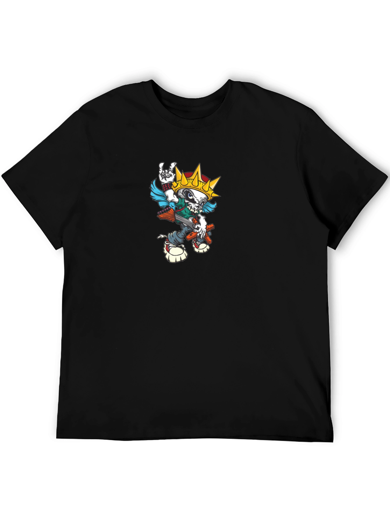 Skull King Graphic T-Shirt - Black Cotton Tee