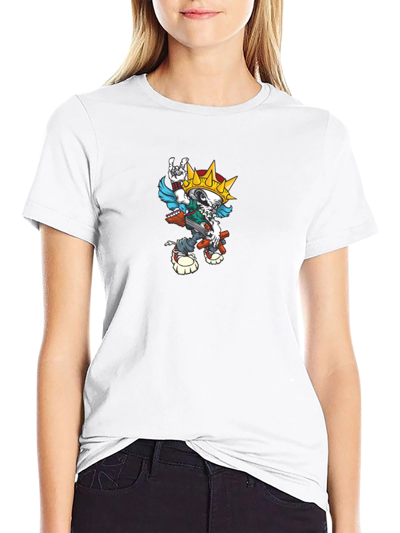 Skull King Graphic T-Shirt - Black Cotton Tee