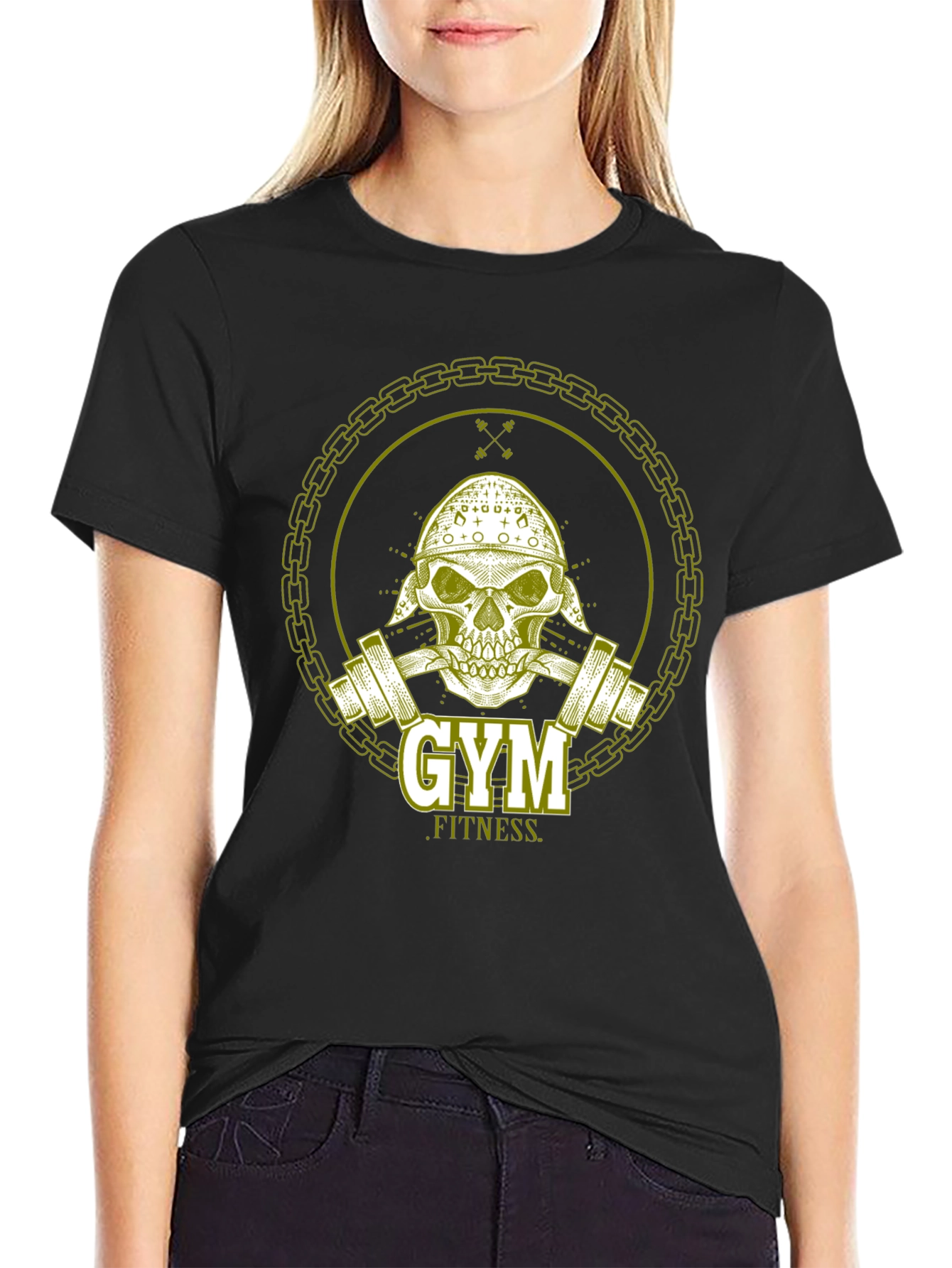 Gym Fitness Viking Skull T-Shirt