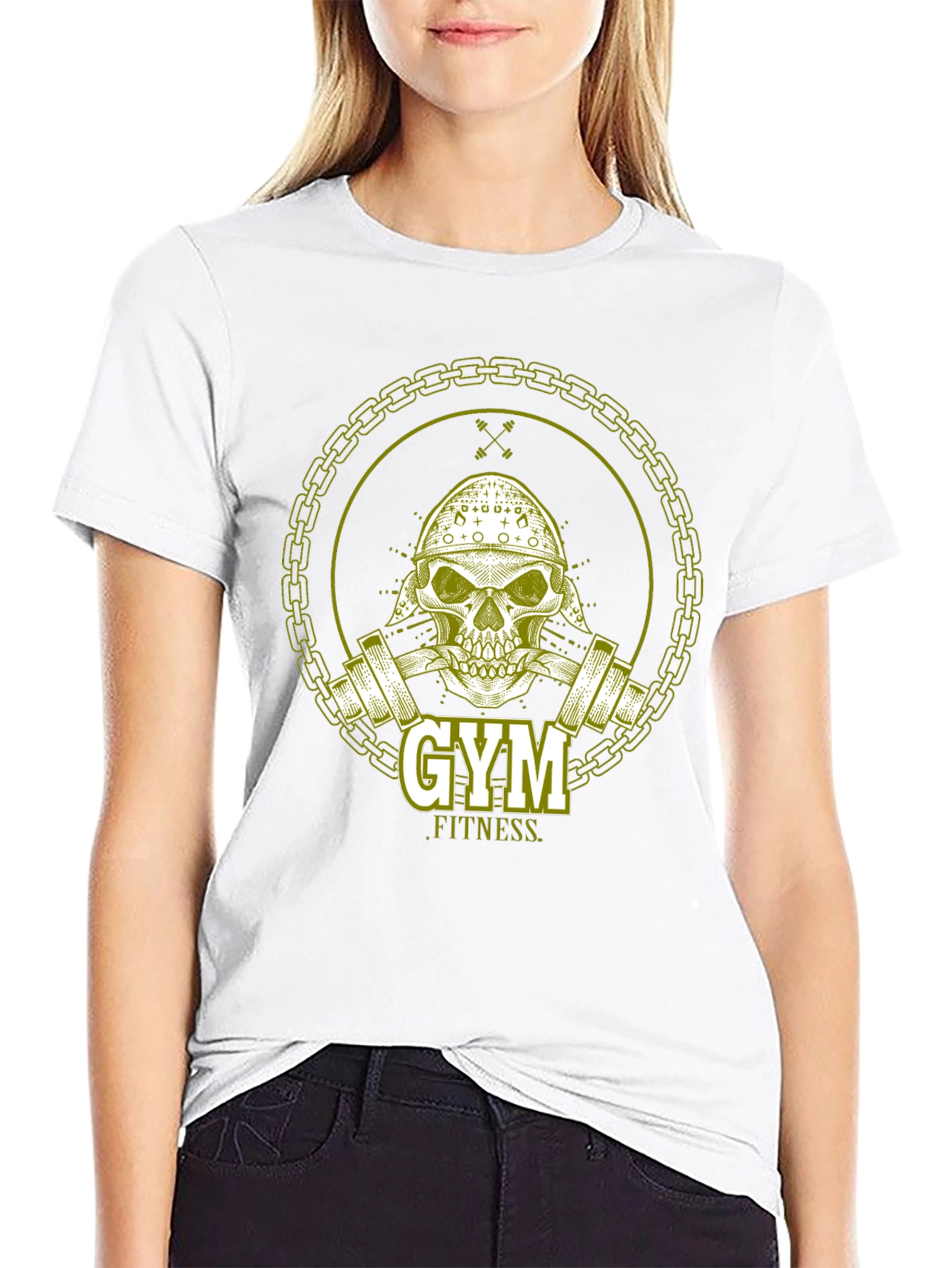 Gym Fitness Viking Skull T-Shirt