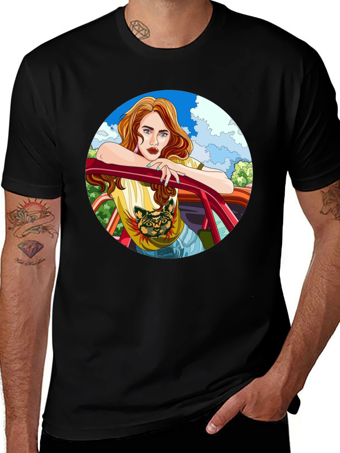 Cartoon Girl T-Shirt: Edgy Stylish & Unique