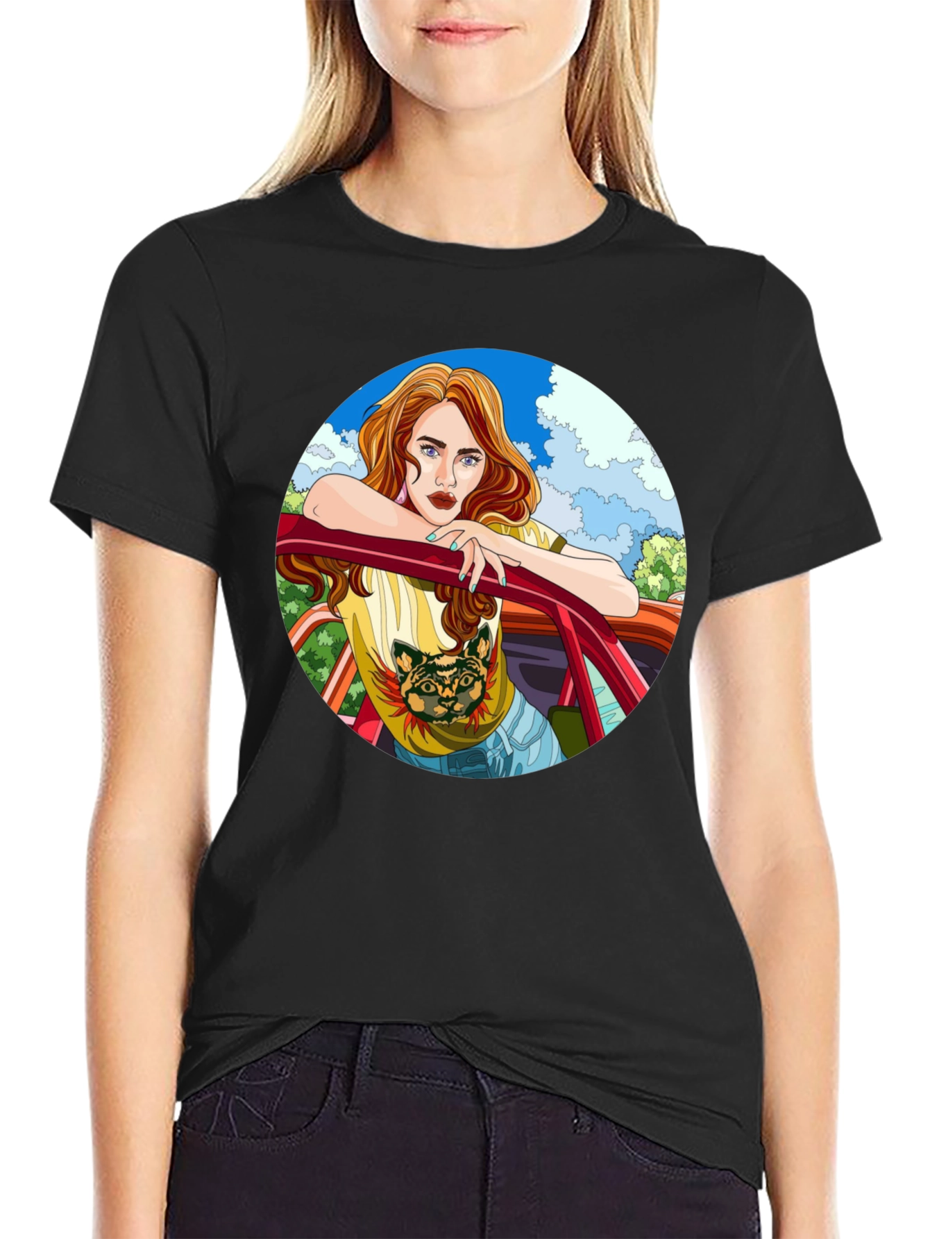 Cartoon Girl T-Shirt: Edgy Stylish & Unique