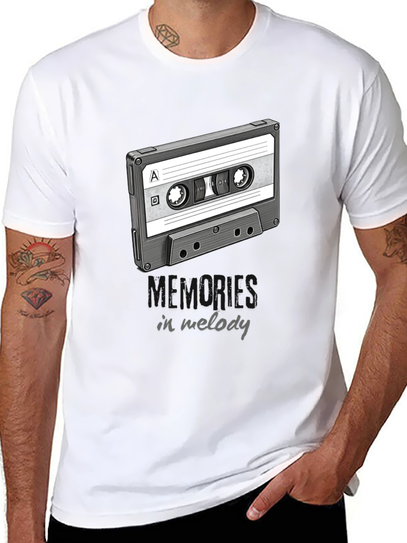 Retro Cassette Tape T-Shirt - Memories in Melody
