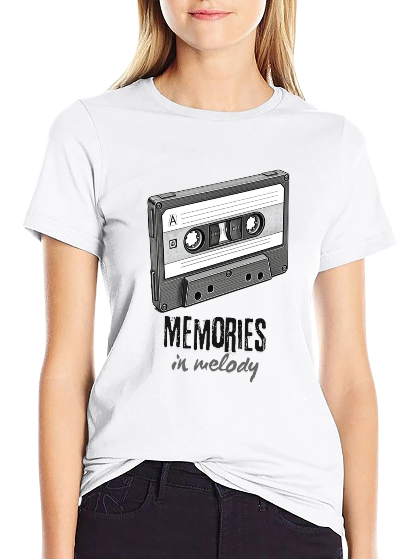 Retro Cassette Tape T-Shirt - Memories in Melody