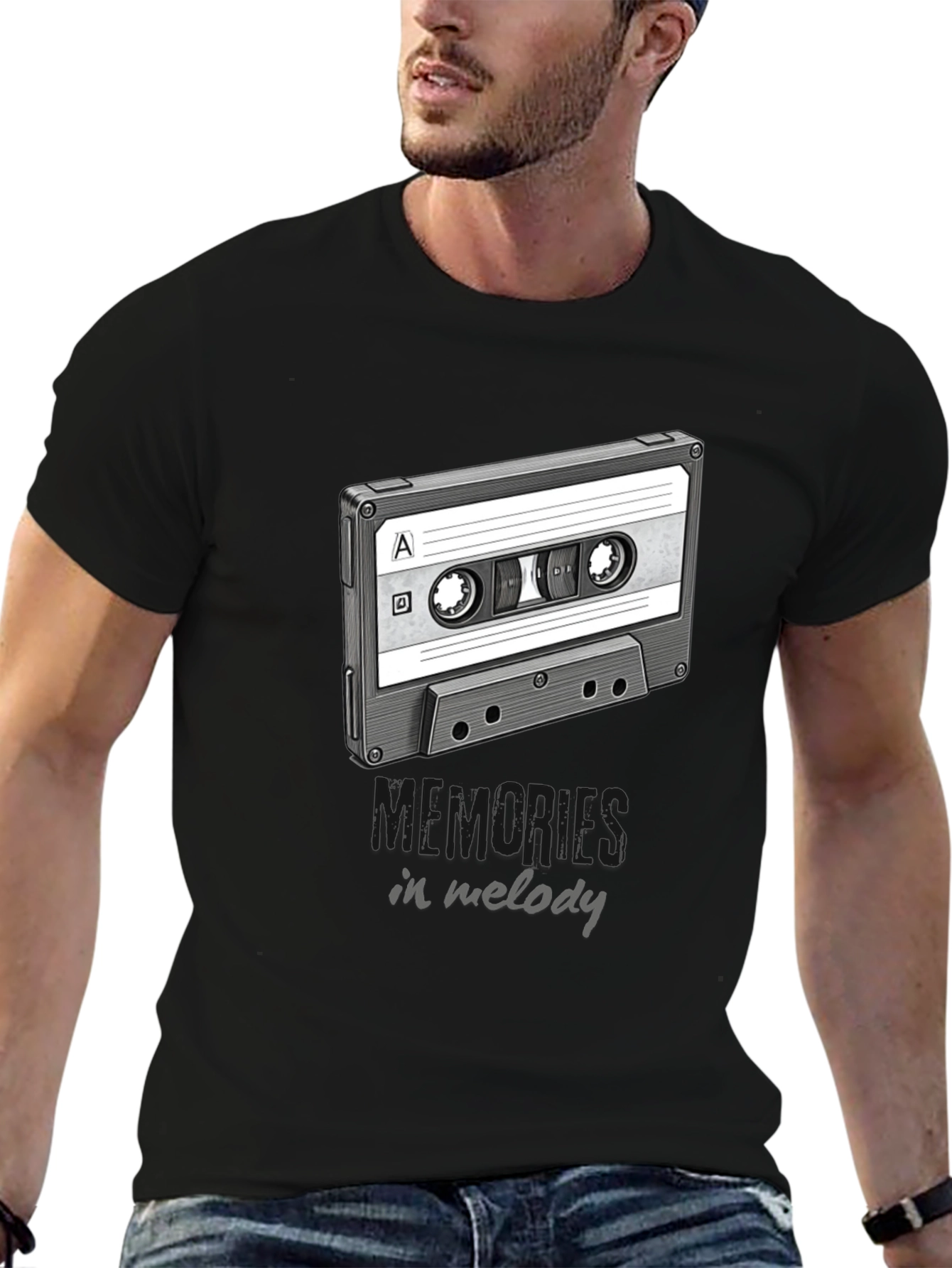 Retro Cassette Tape T-Shirt - Memories in Melody