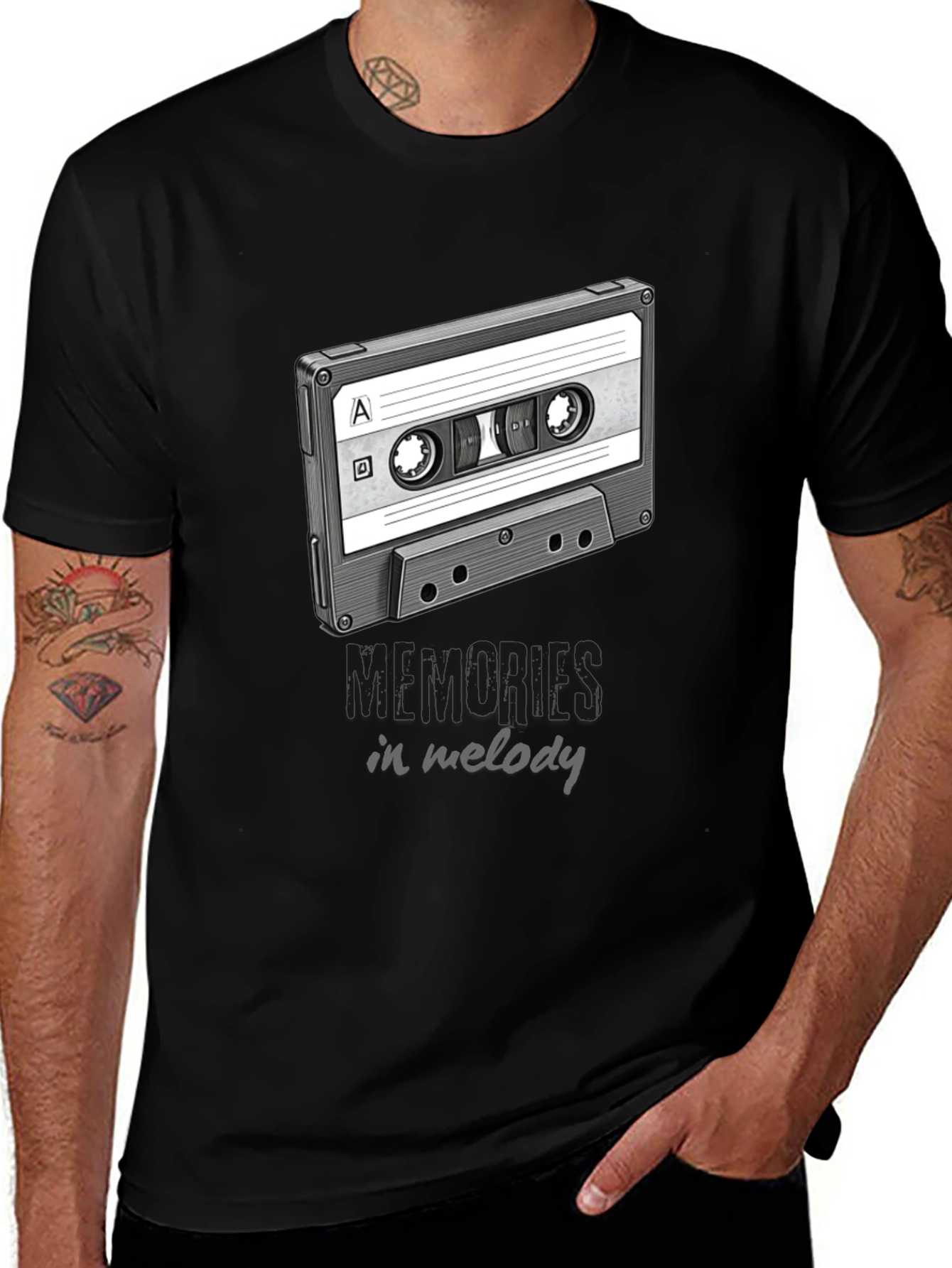 Retro Cassette Tape T-Shirt - Memories in Melody