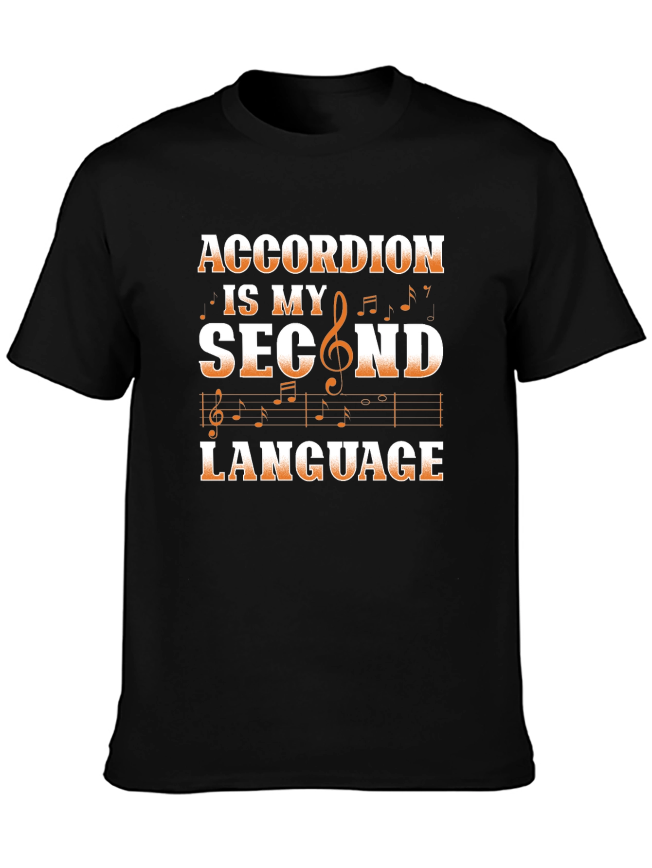 Accordion Second Language Graphic T-Shirt