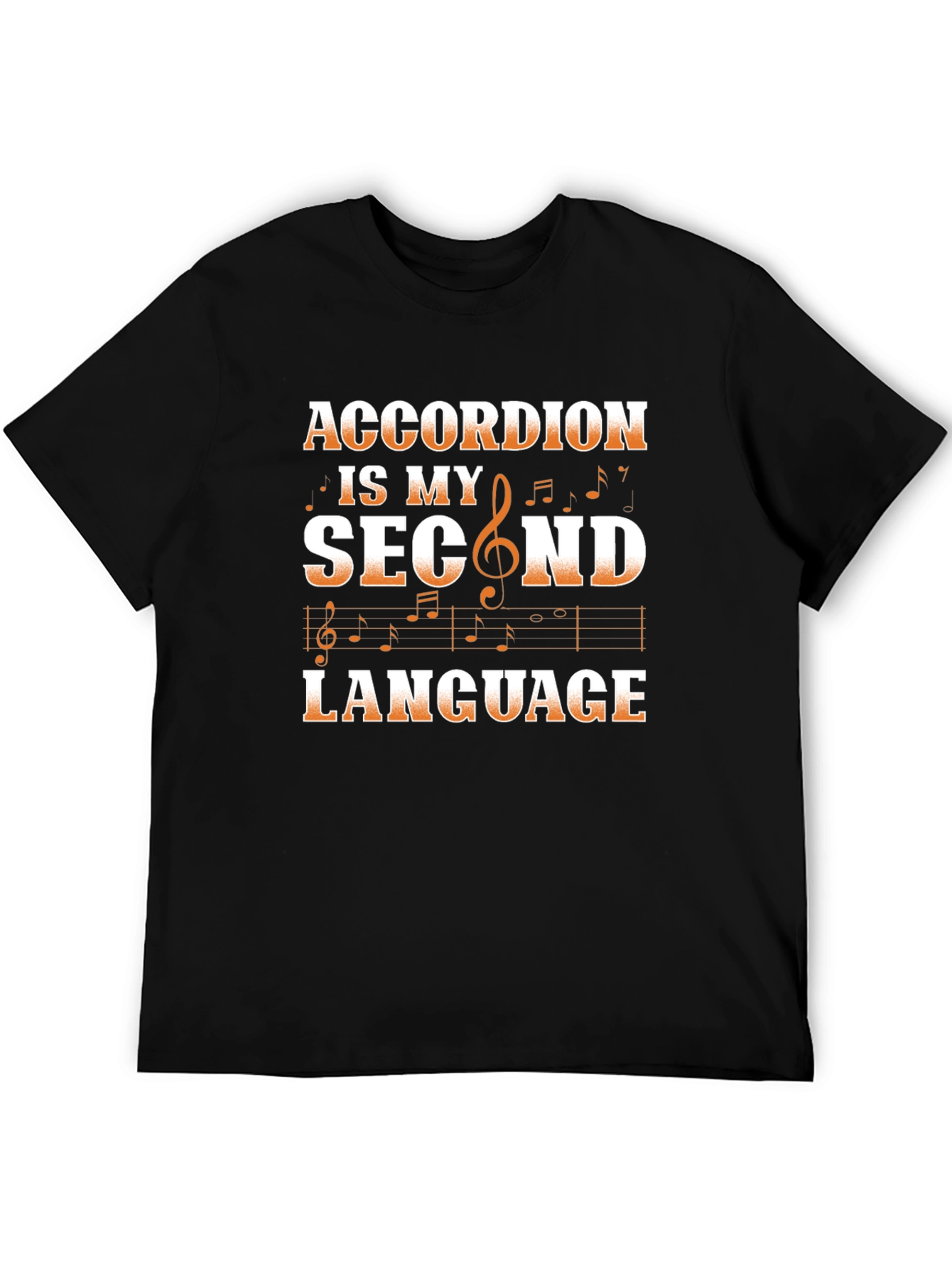 Accordion Second Language Graphic T-Shirt