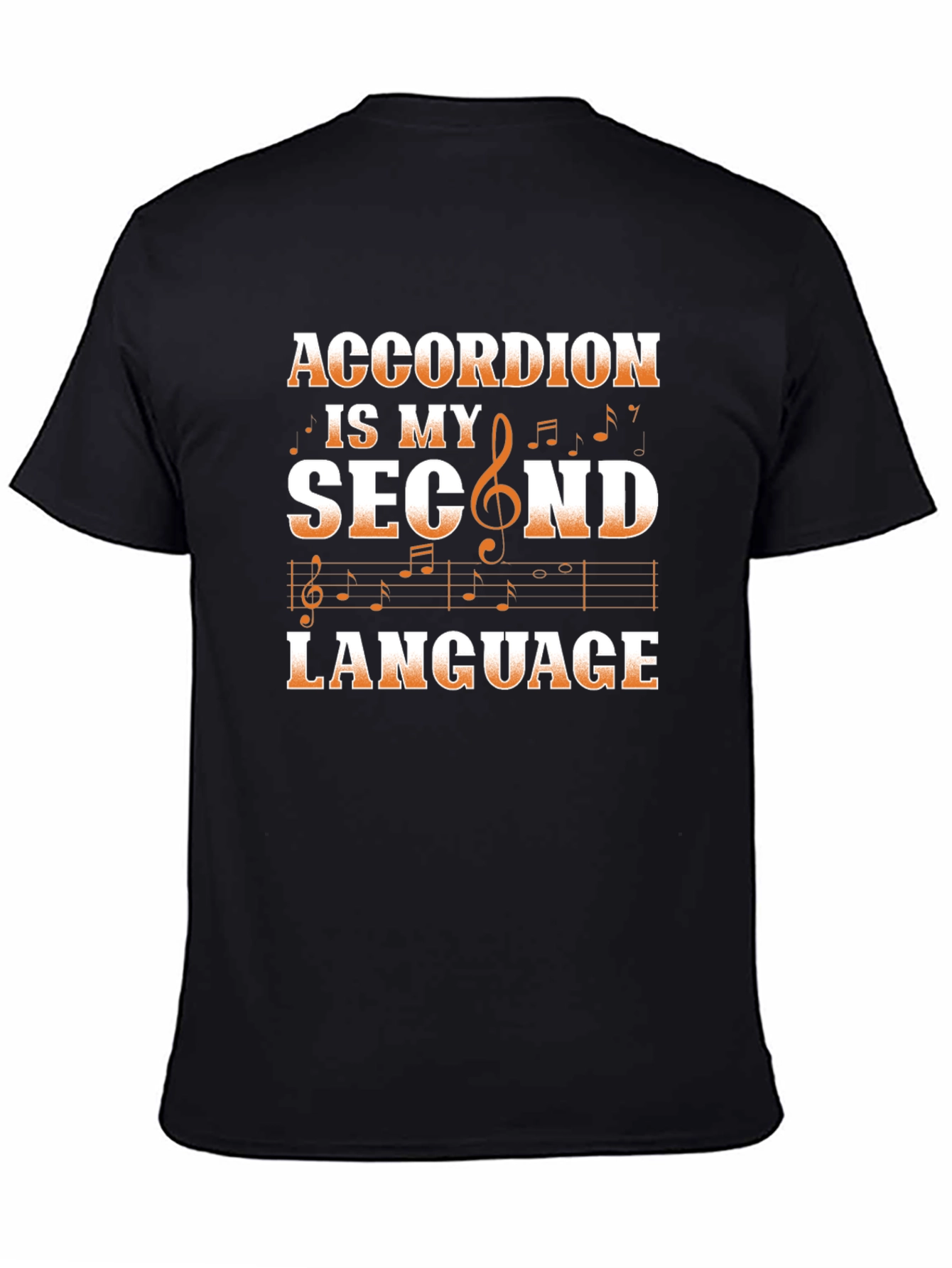 Accordion Second Language Graphic T-Shirt