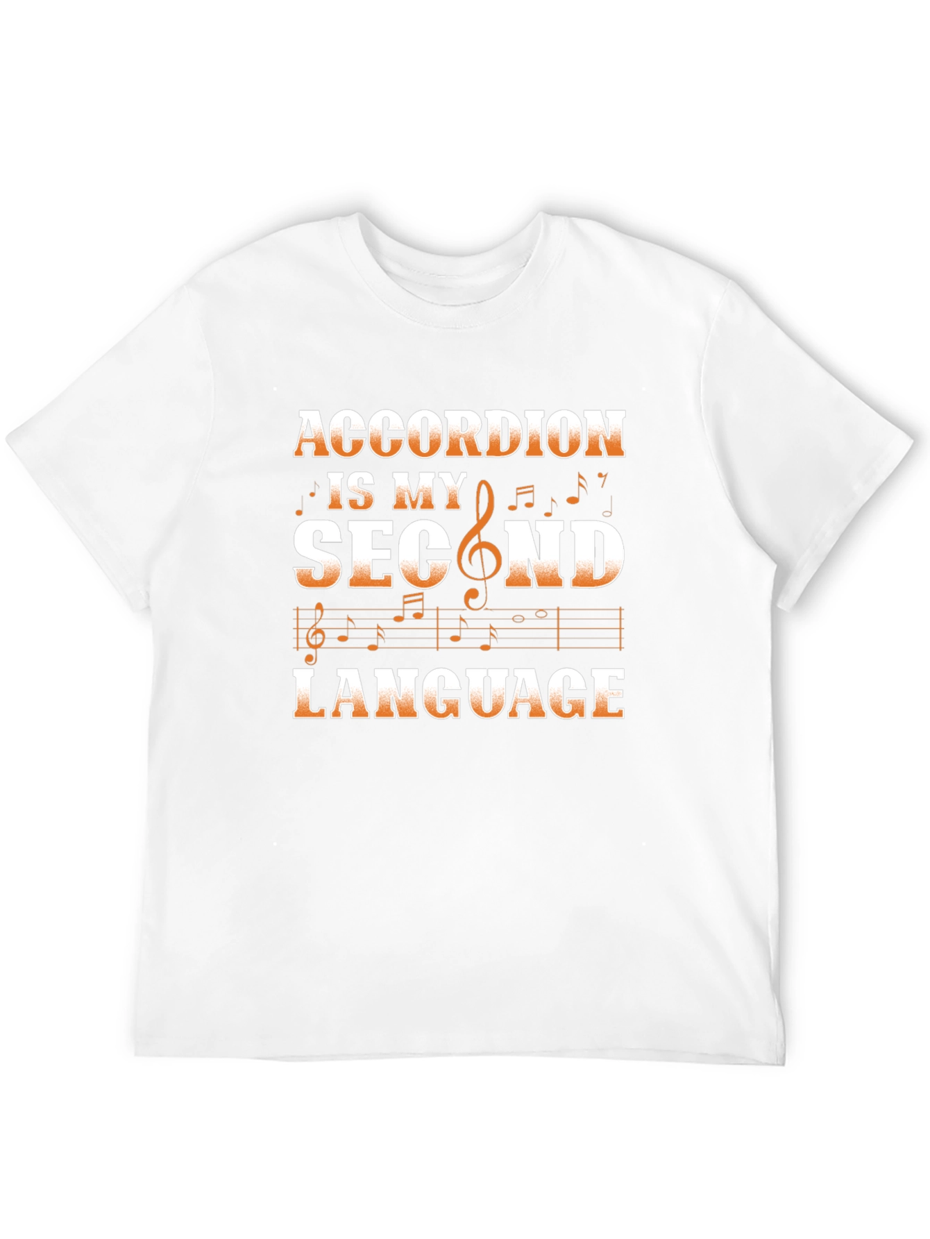Accordion Second Language Graphic T-Shirt