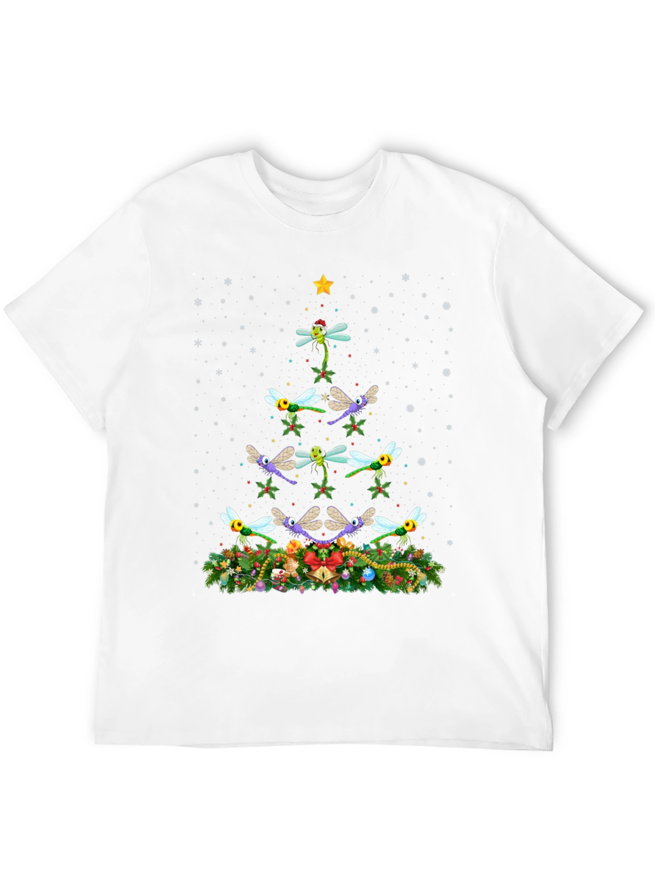Dragonfly Christmas Tree T-Shirt