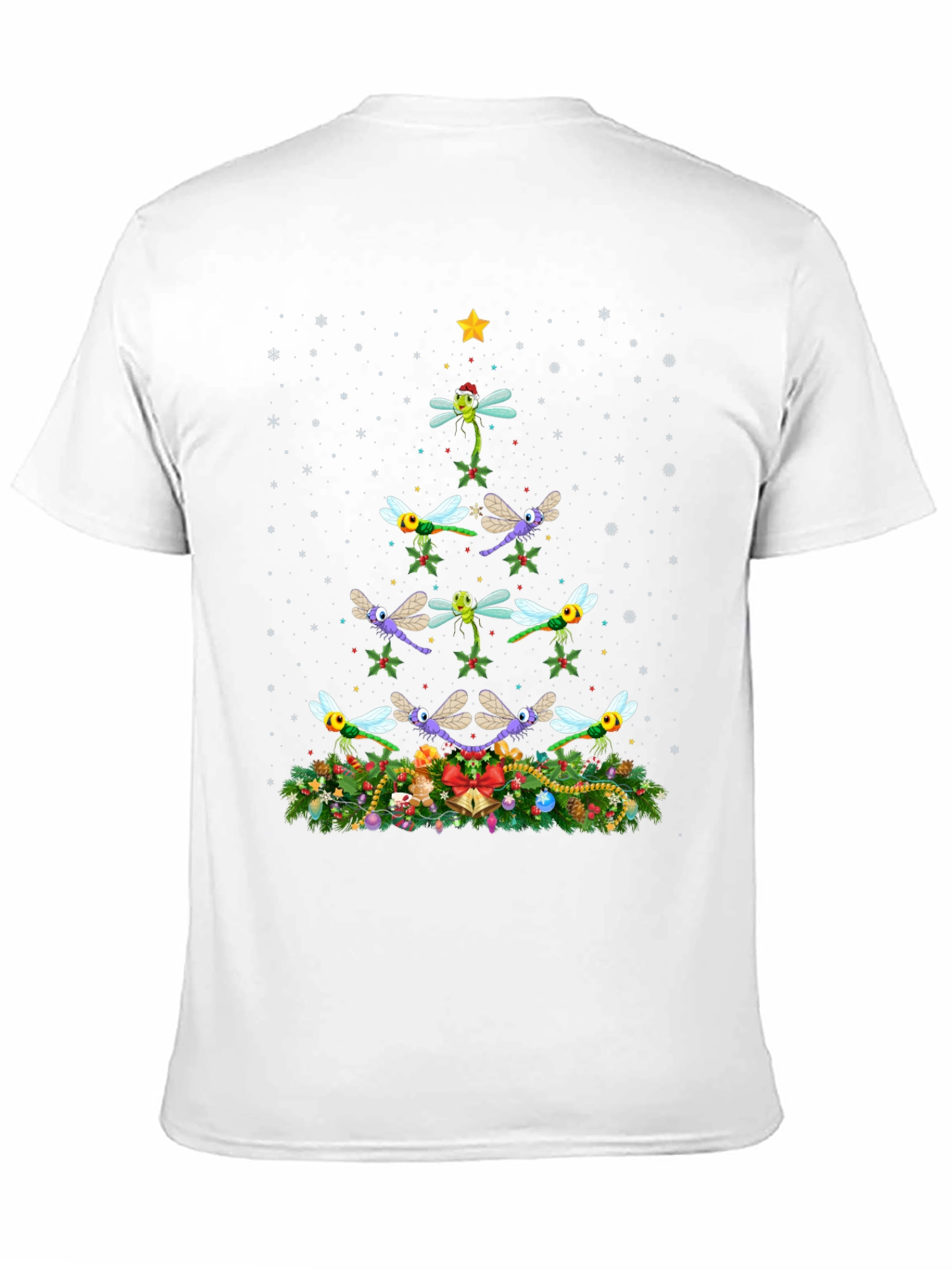 Dragonfly Christmas Tree T-Shirt