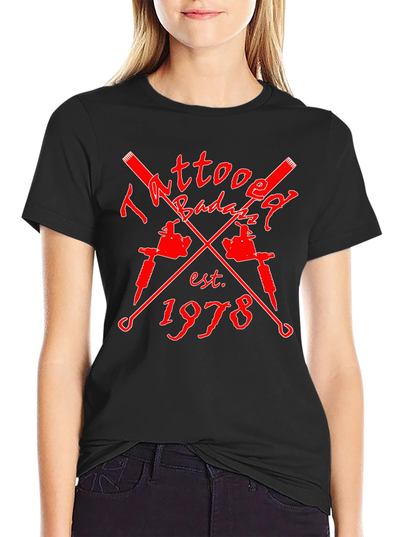 Tattoo Badazz Est. 1978 Black Graphic Tee