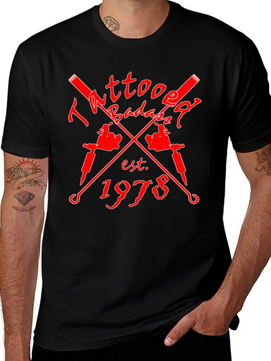 Tattoo Badazz Est. 1978 Black Graphic Tee
