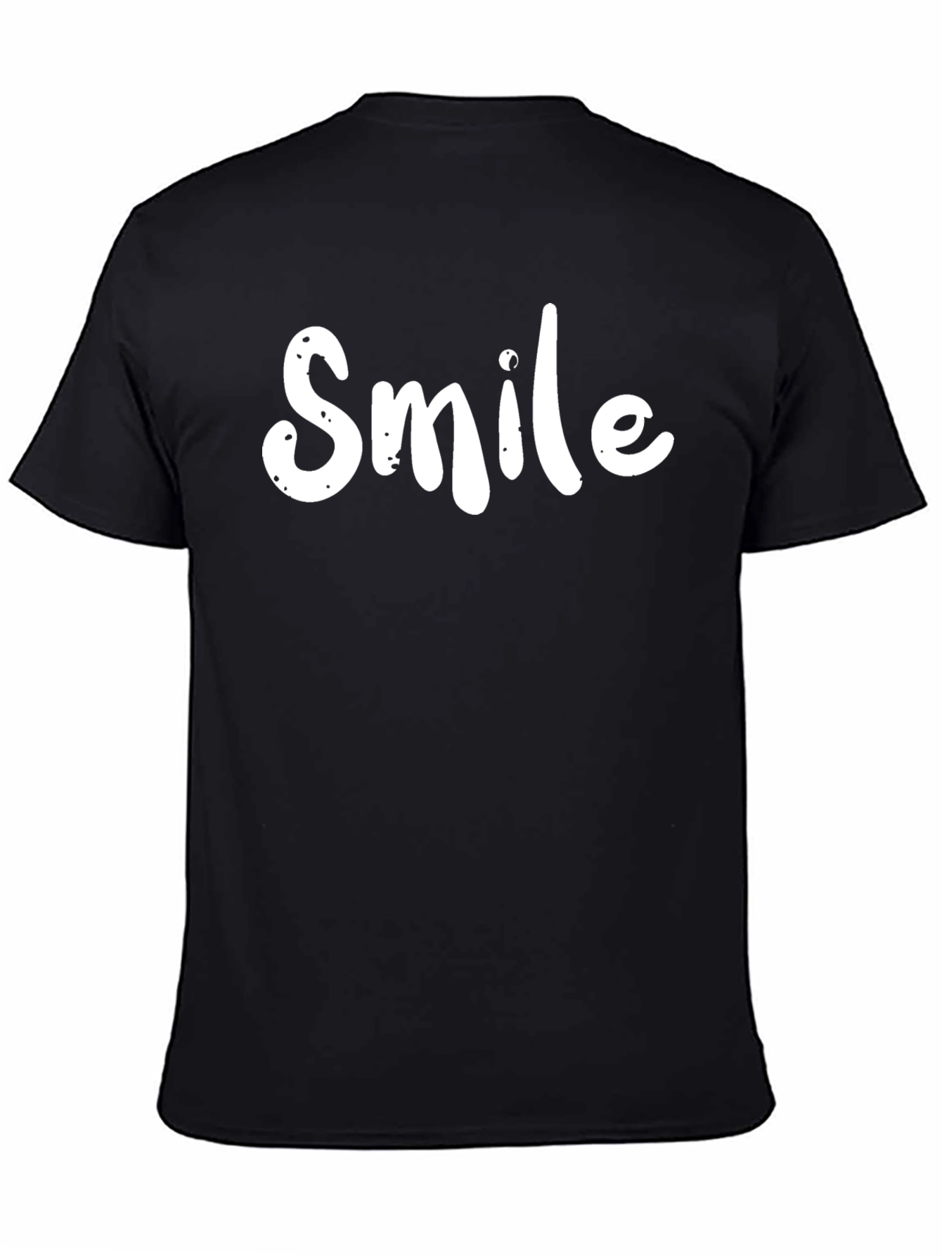 Smile Graphic Print Crew Neck T-Shirt