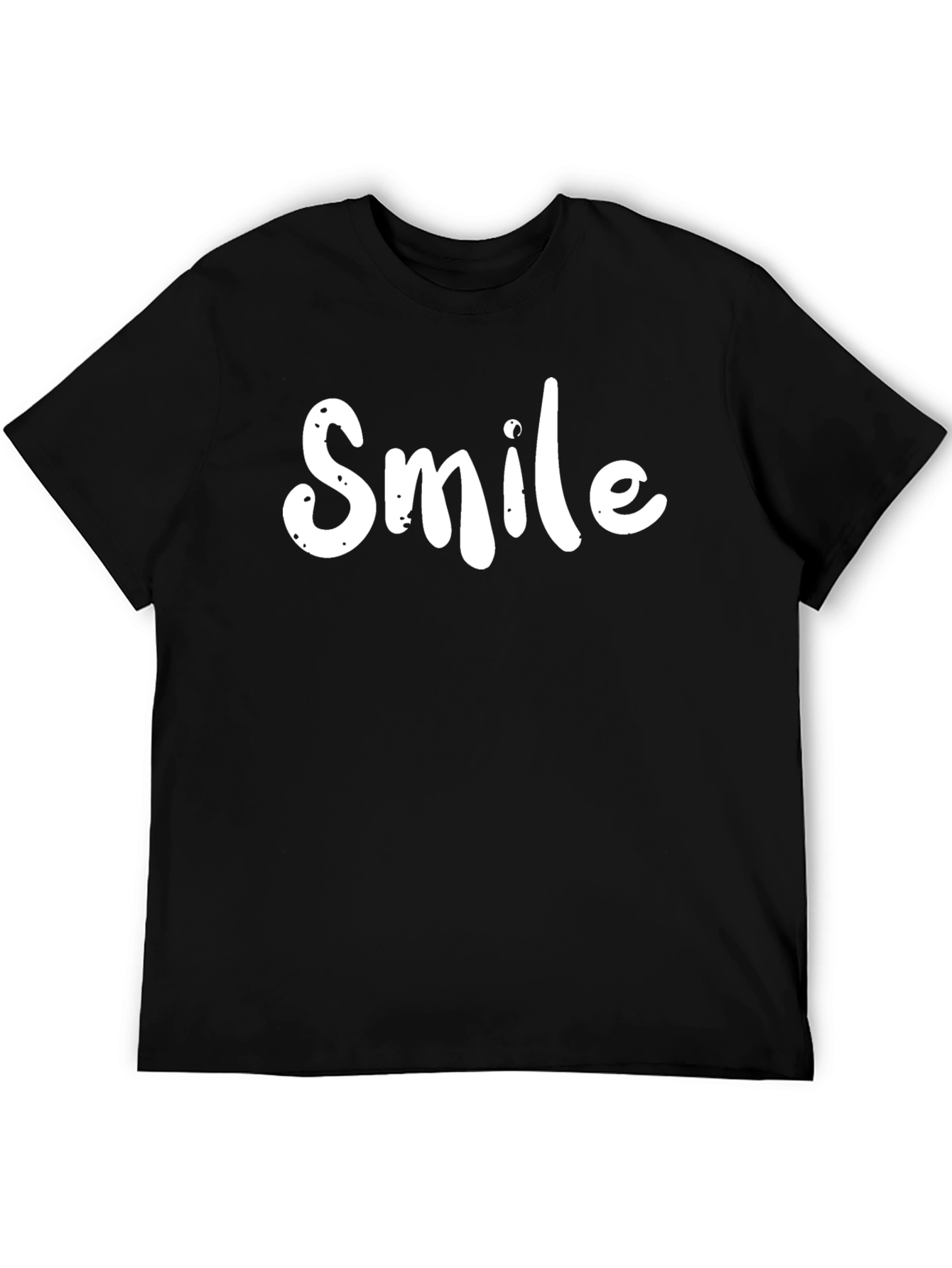 Smile Graphic Print Crew Neck T-Shirt