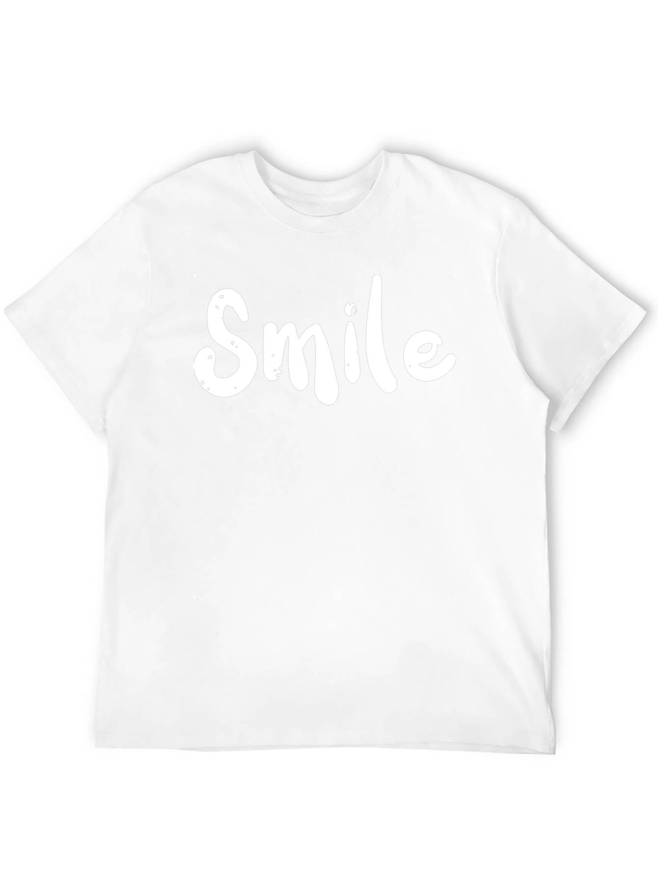 Smile Graphic Print Crew Neck T-Shirt