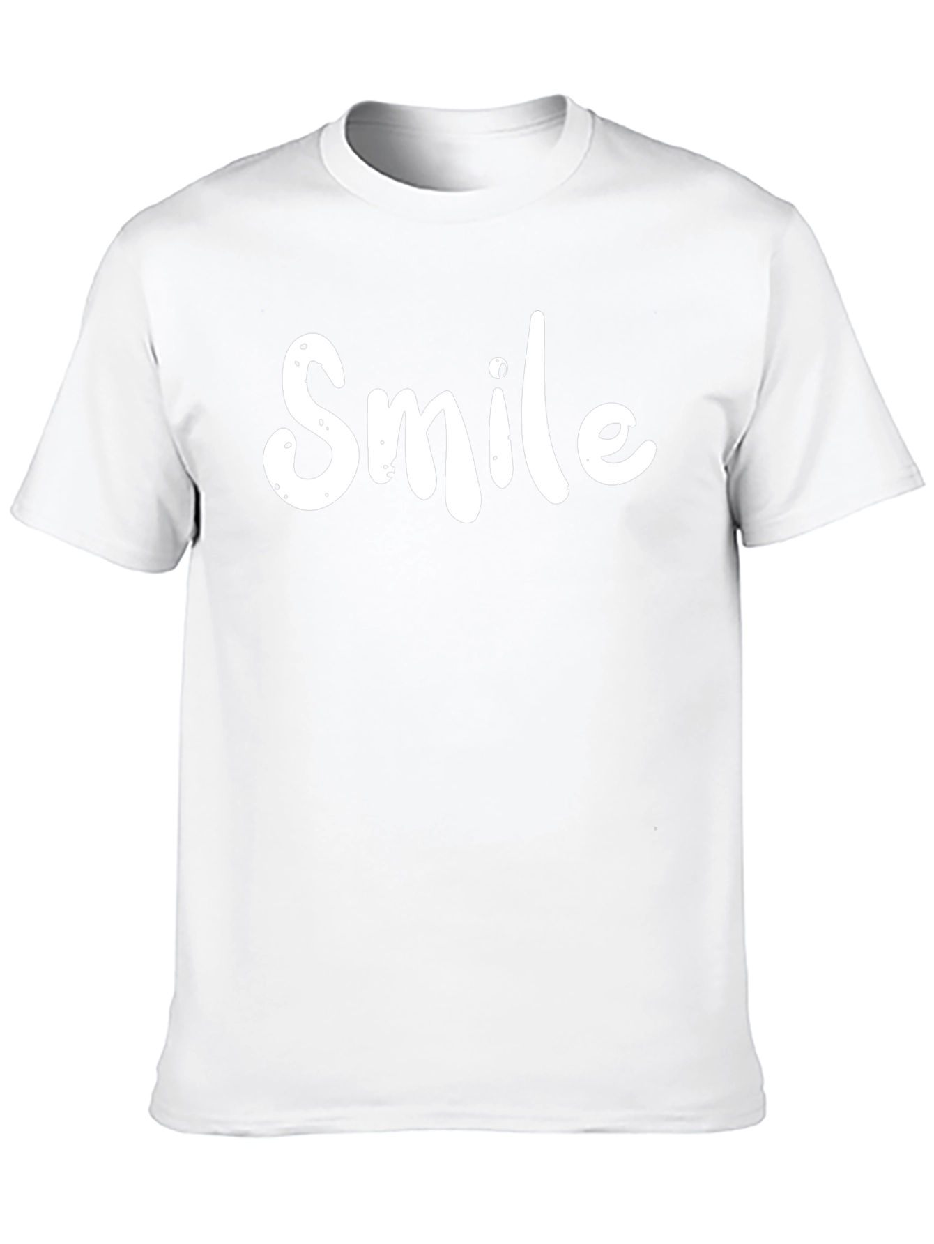 Smile Graphic Print Crew Neck T-Shirt