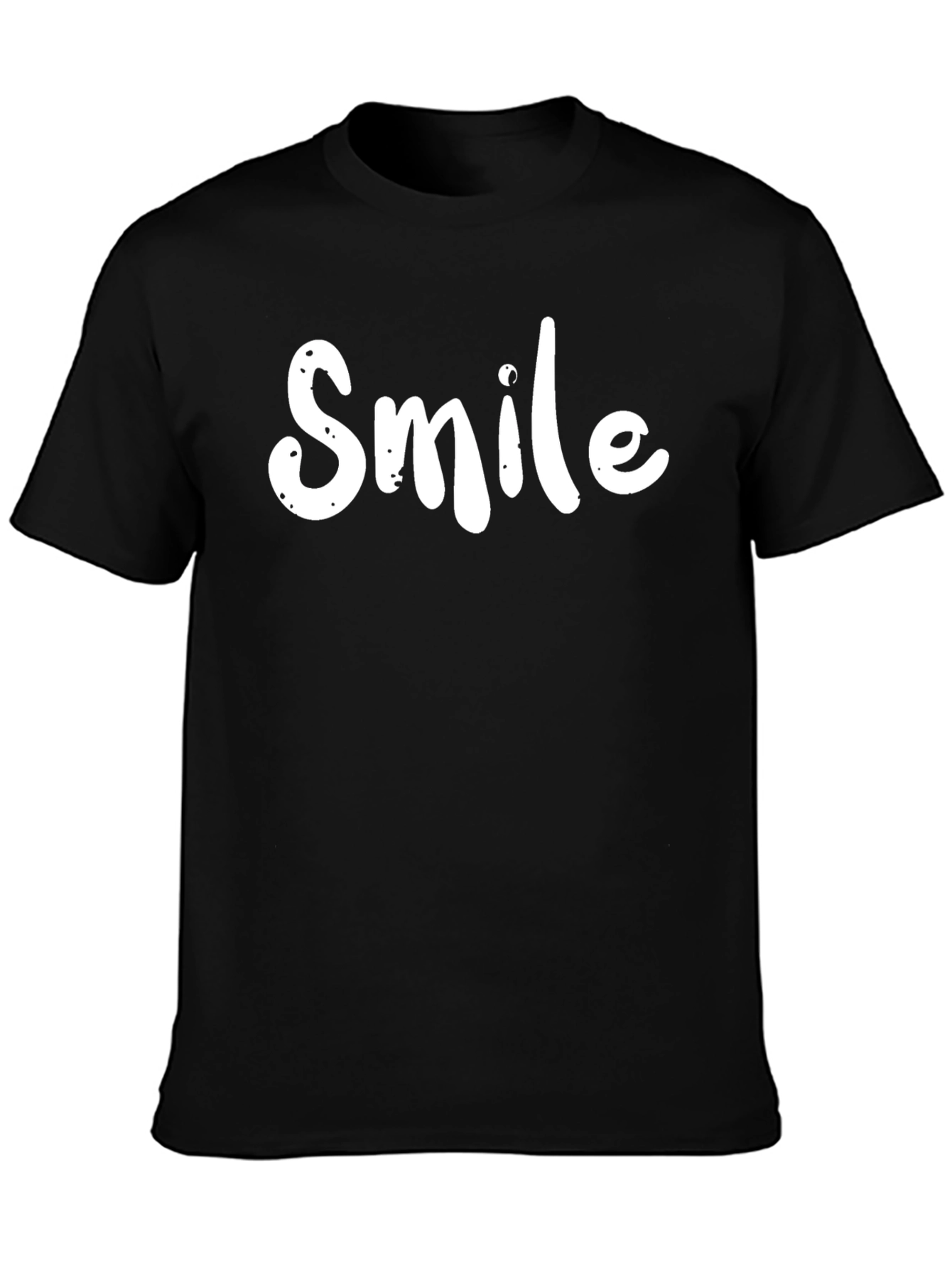 Smile Graphic Print Crew Neck T-Shirt