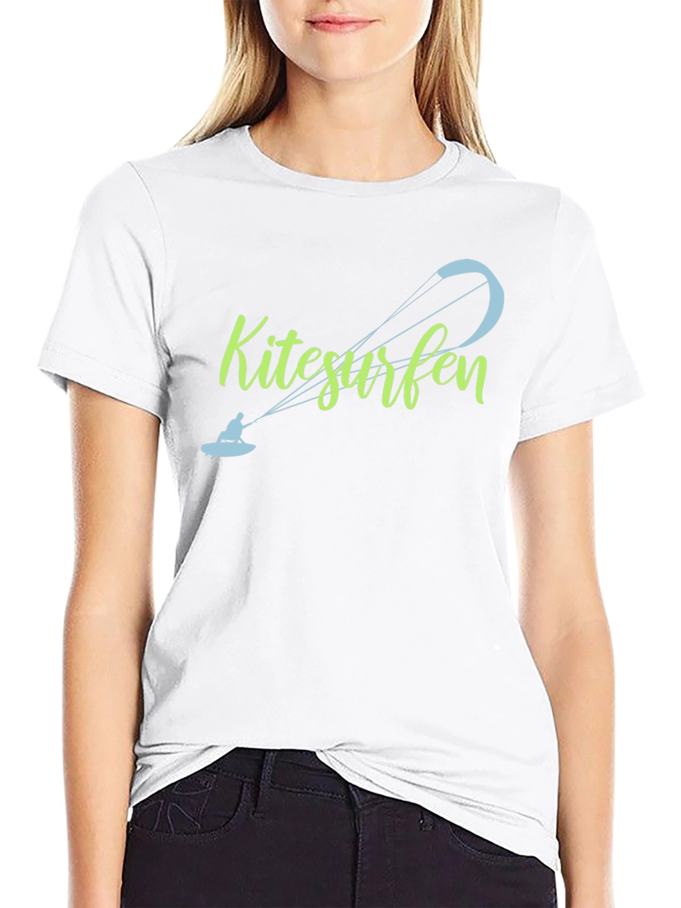 Kitesurfen Black T-Shirt - Unique Design