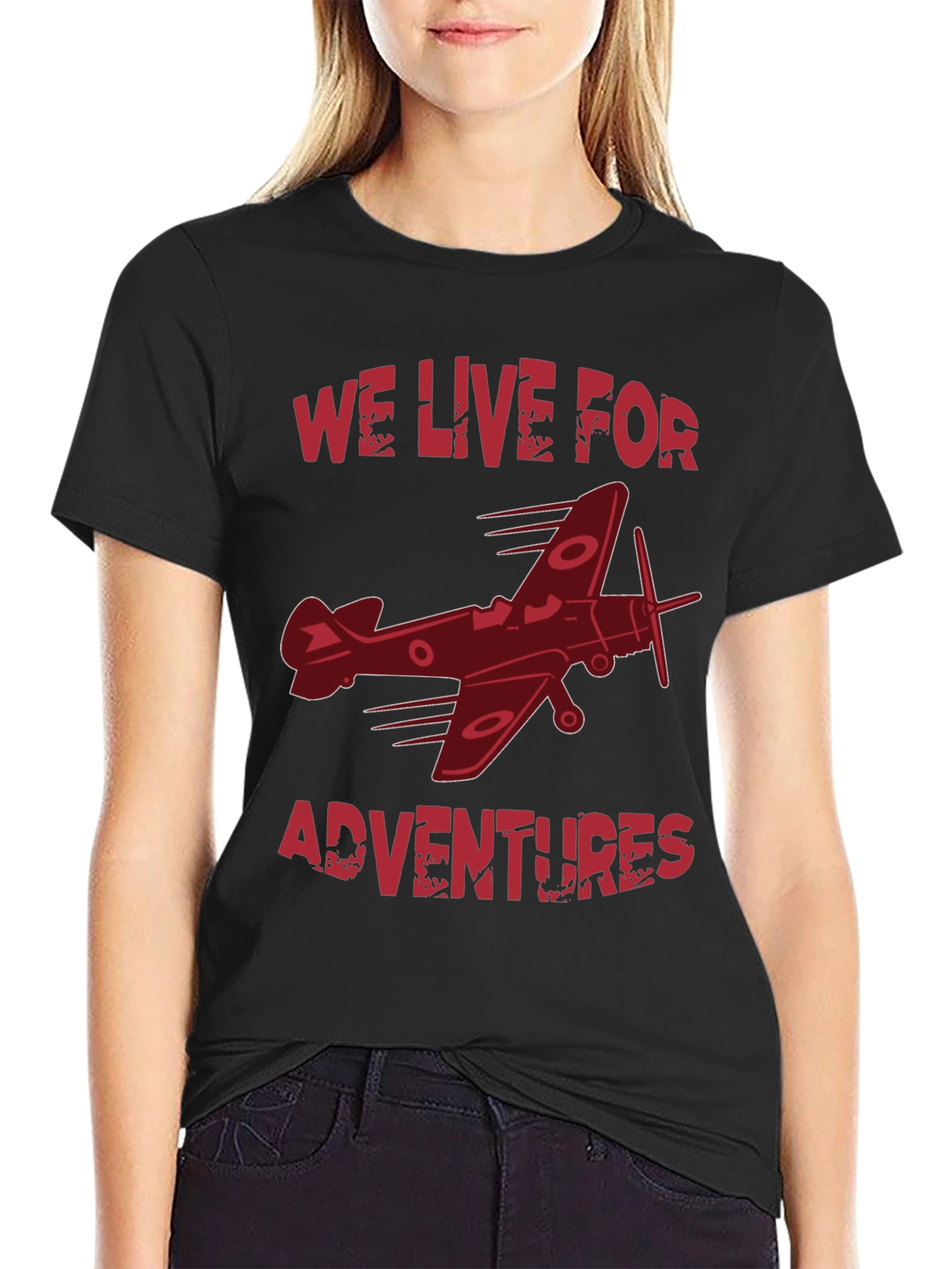 Adventure Awaits Black Tee